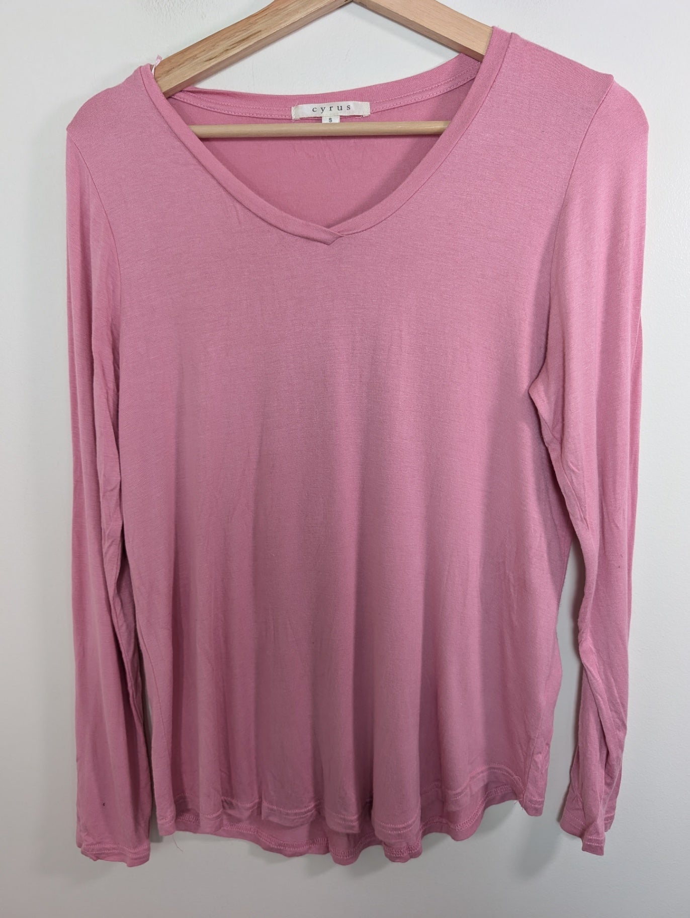 Cyrus pink long-sleeve - S