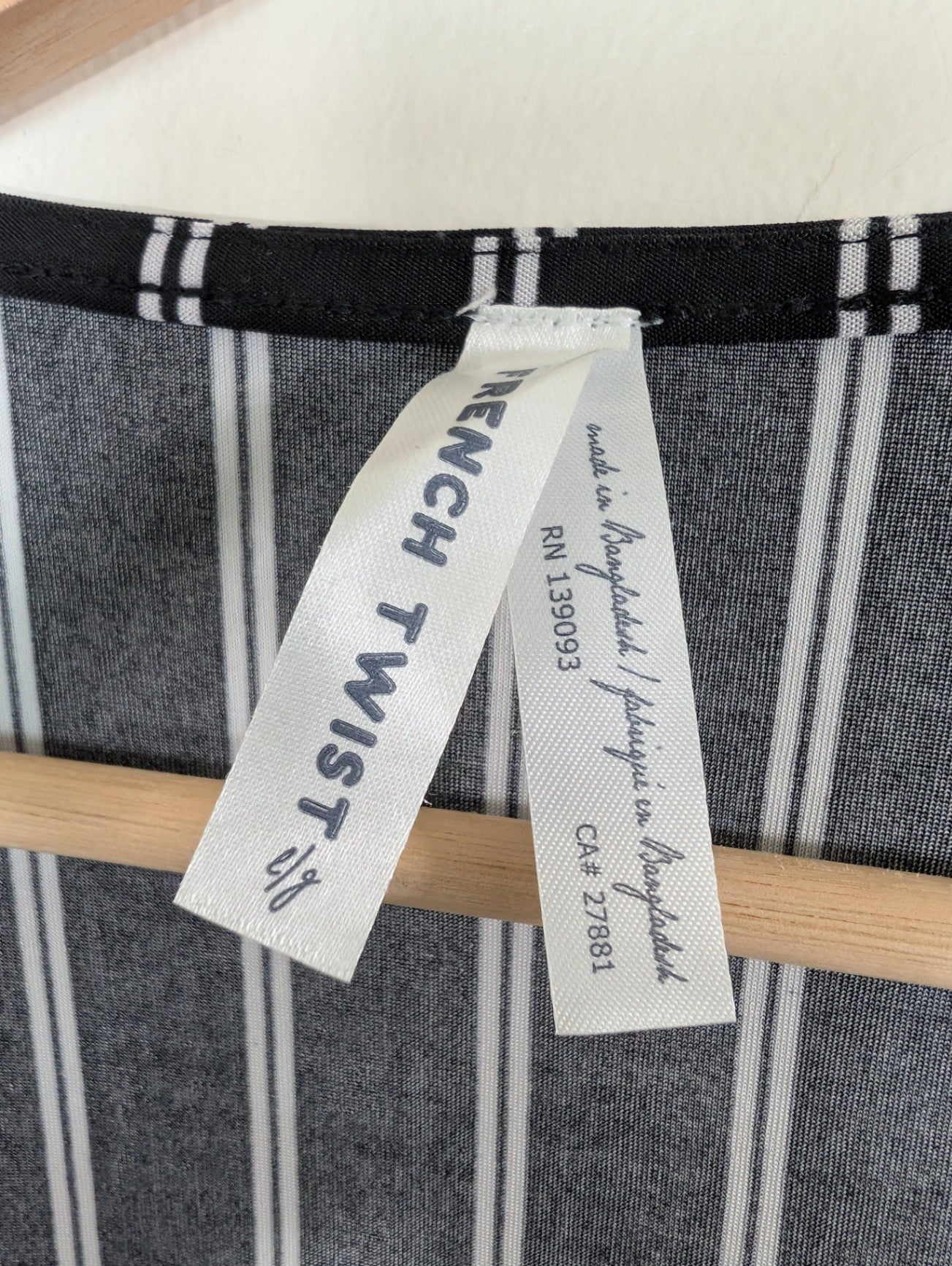 French Twist striped blouse - L