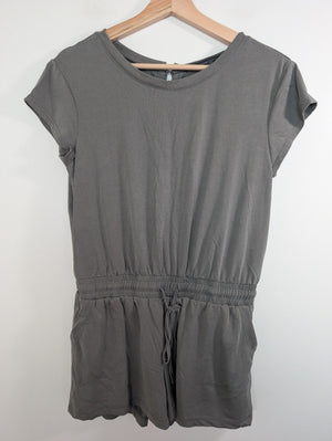 Black Tape green romper - S