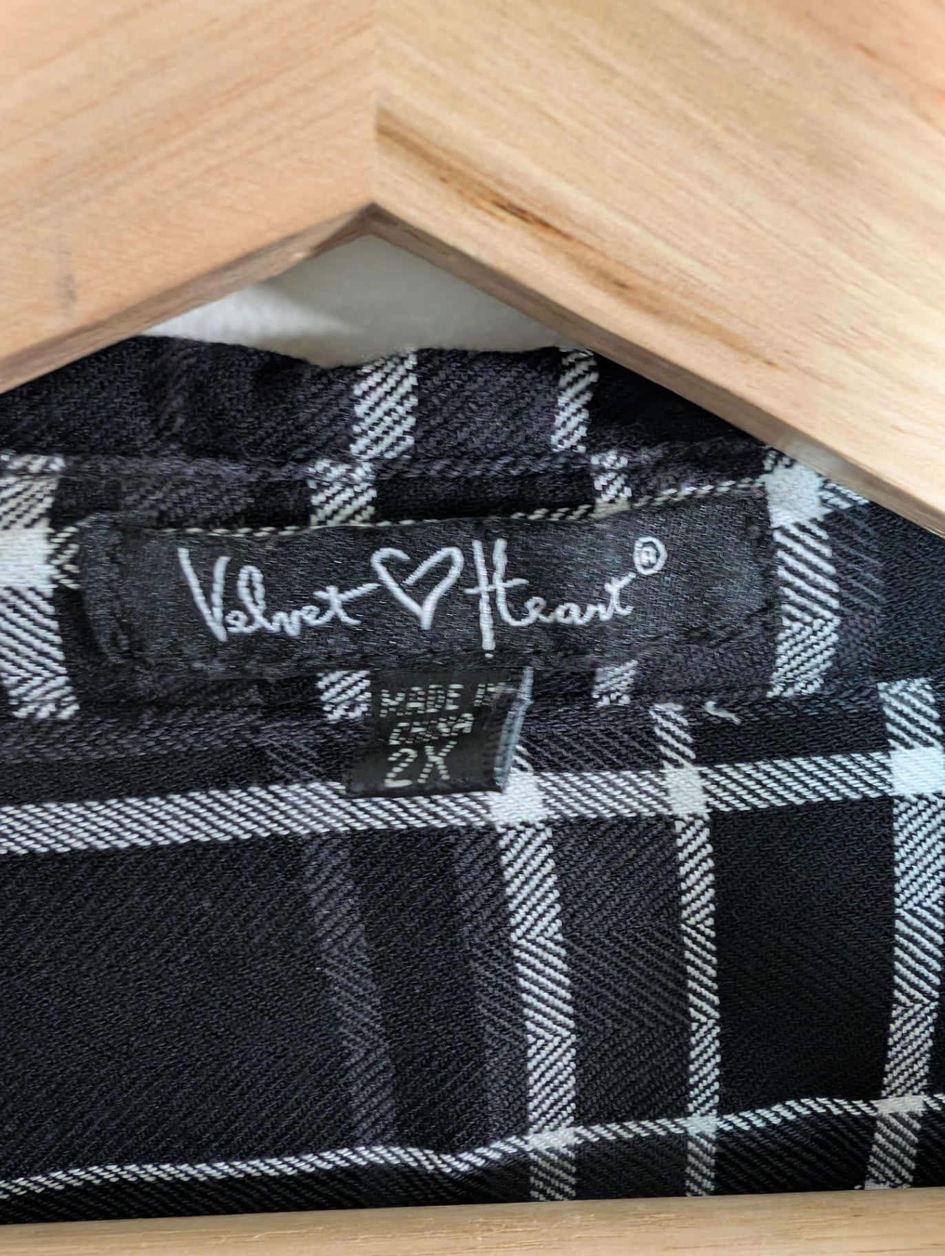Velvet Heart plaid - 2XL