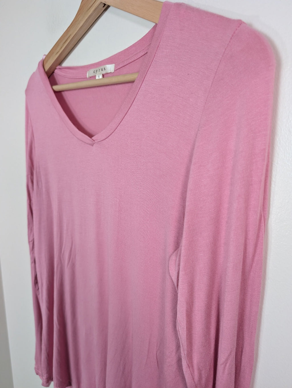 Cyrus pink long-sleeve - S