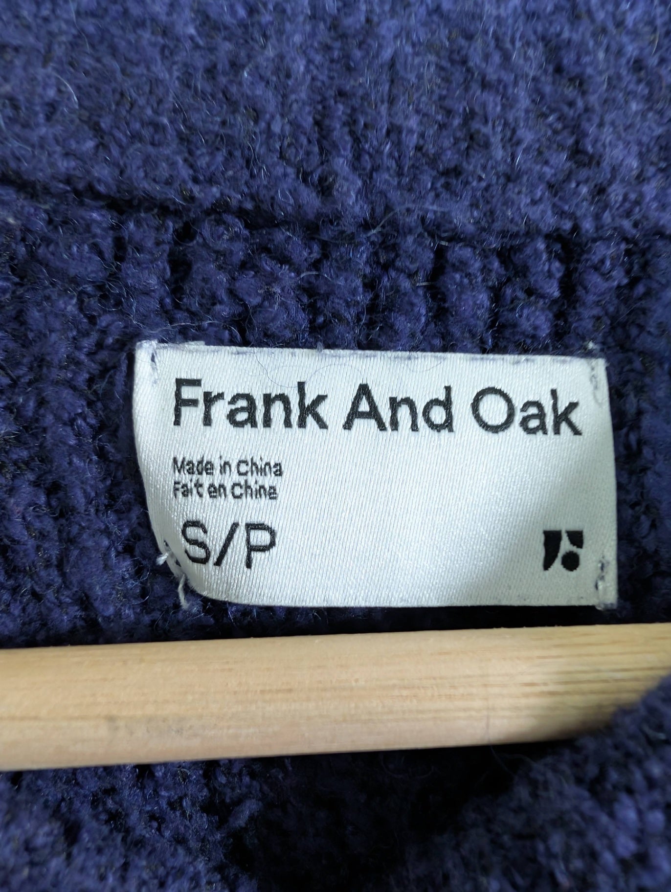 Frank And Oak purple sweater - Small