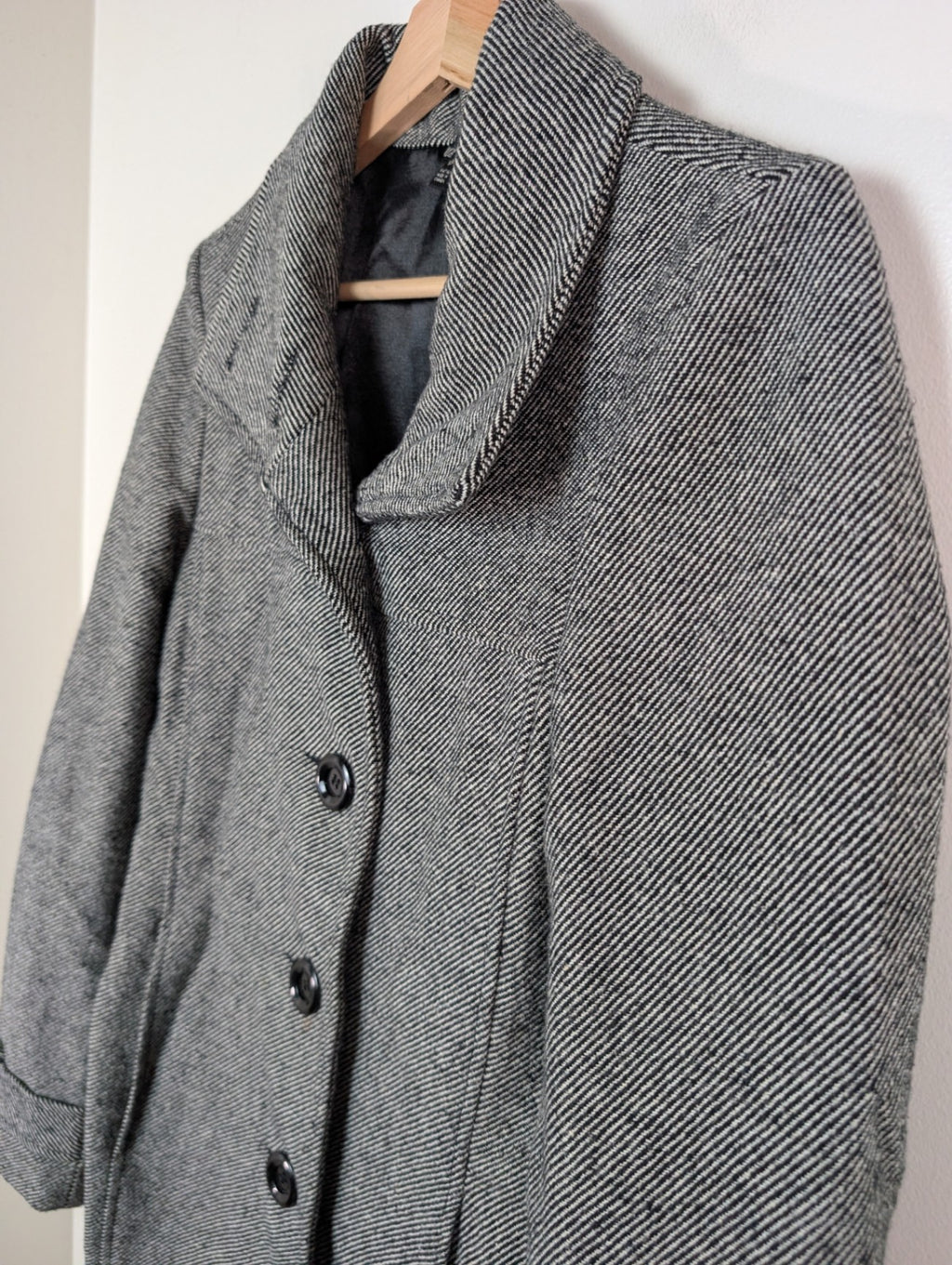 Made in Canada wool blend peacoat - Small