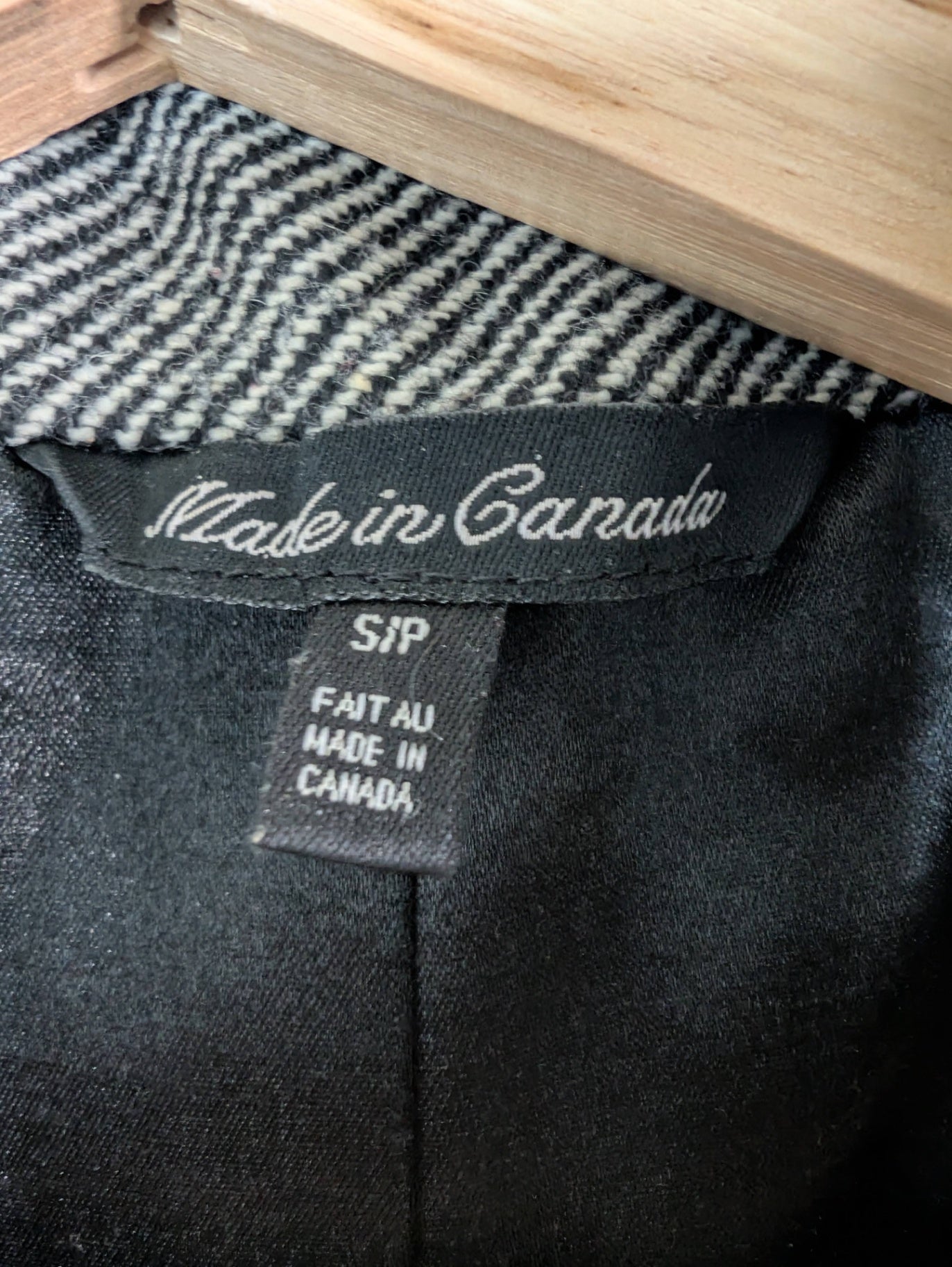 Made in Canada wool blend peacoat - Small