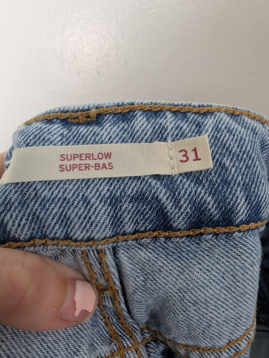 Levi's superlow wide leg distressed - 31