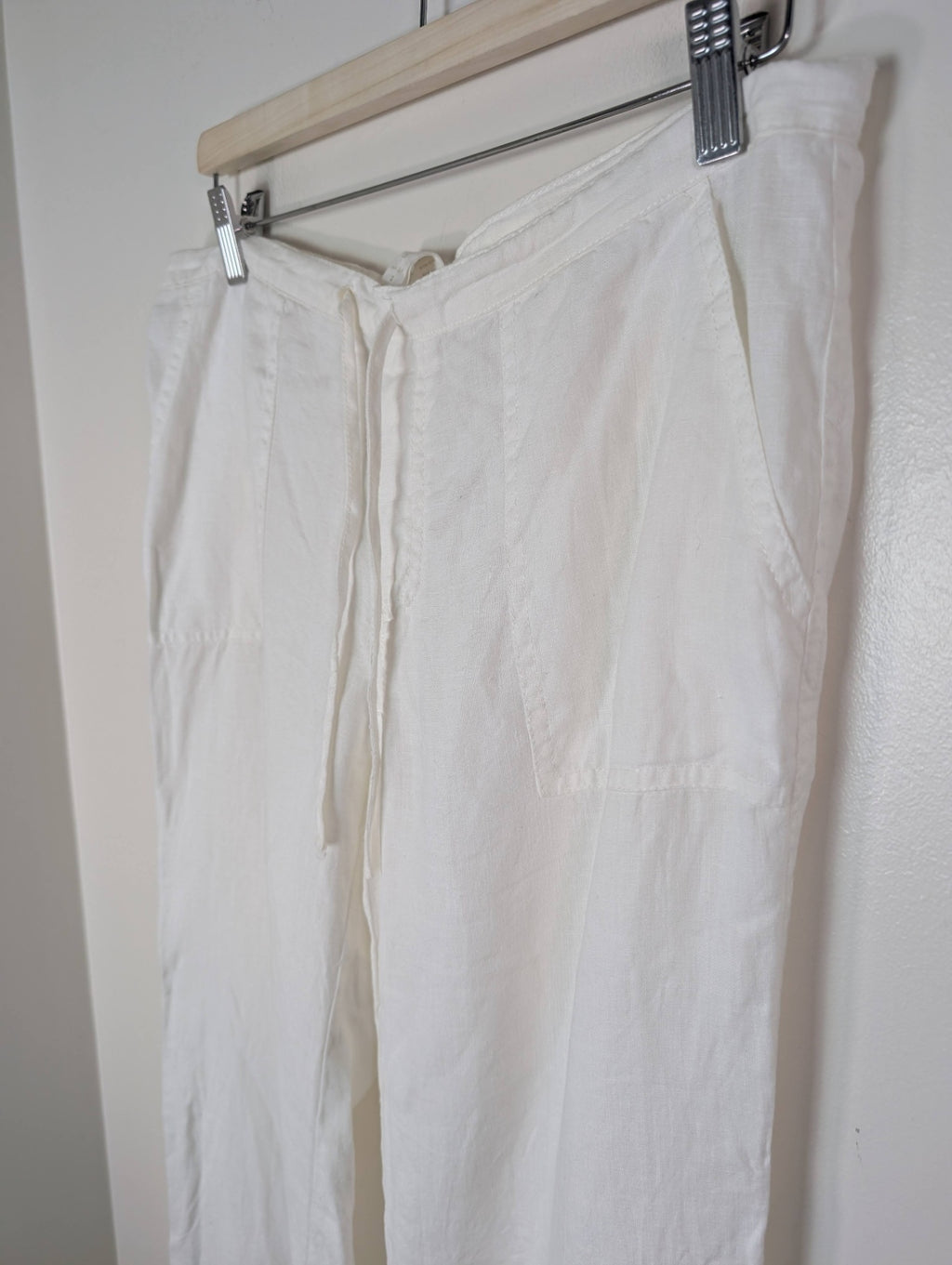 London Jean white linen pants - S