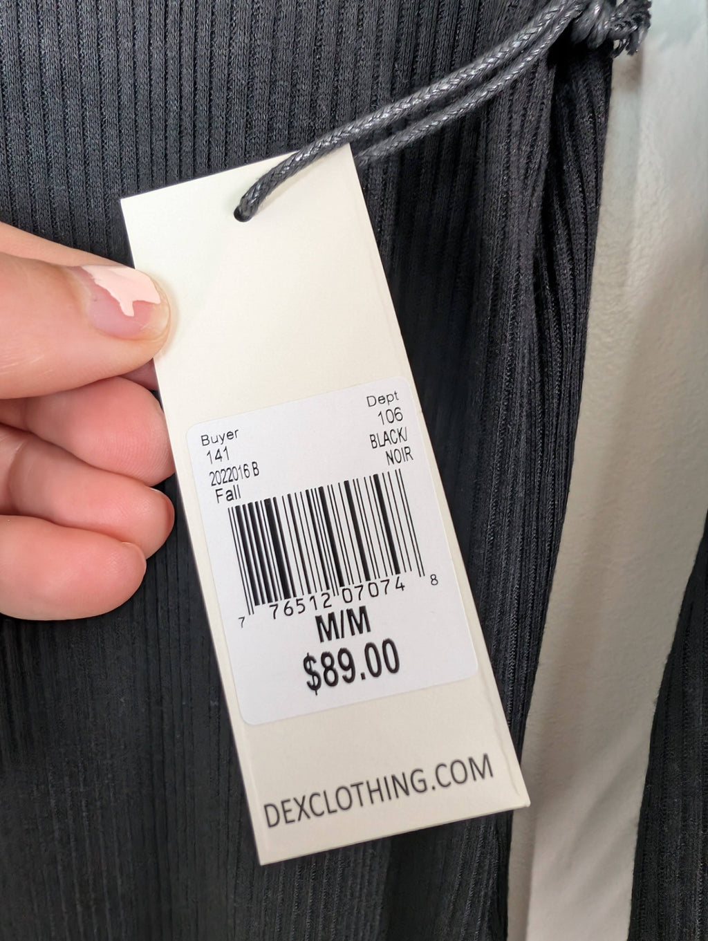 NWT Dex ribbed button up dress - M