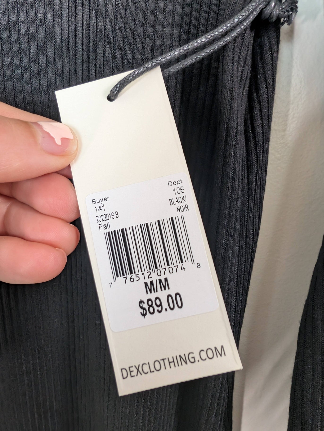 NWT Dex ribbed button up dress - M