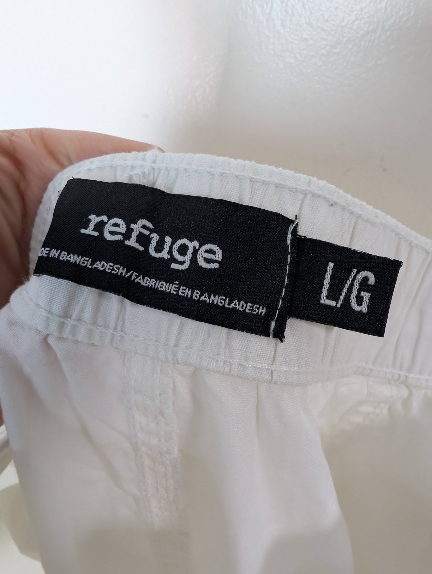 Refuge white cargo pants - Large