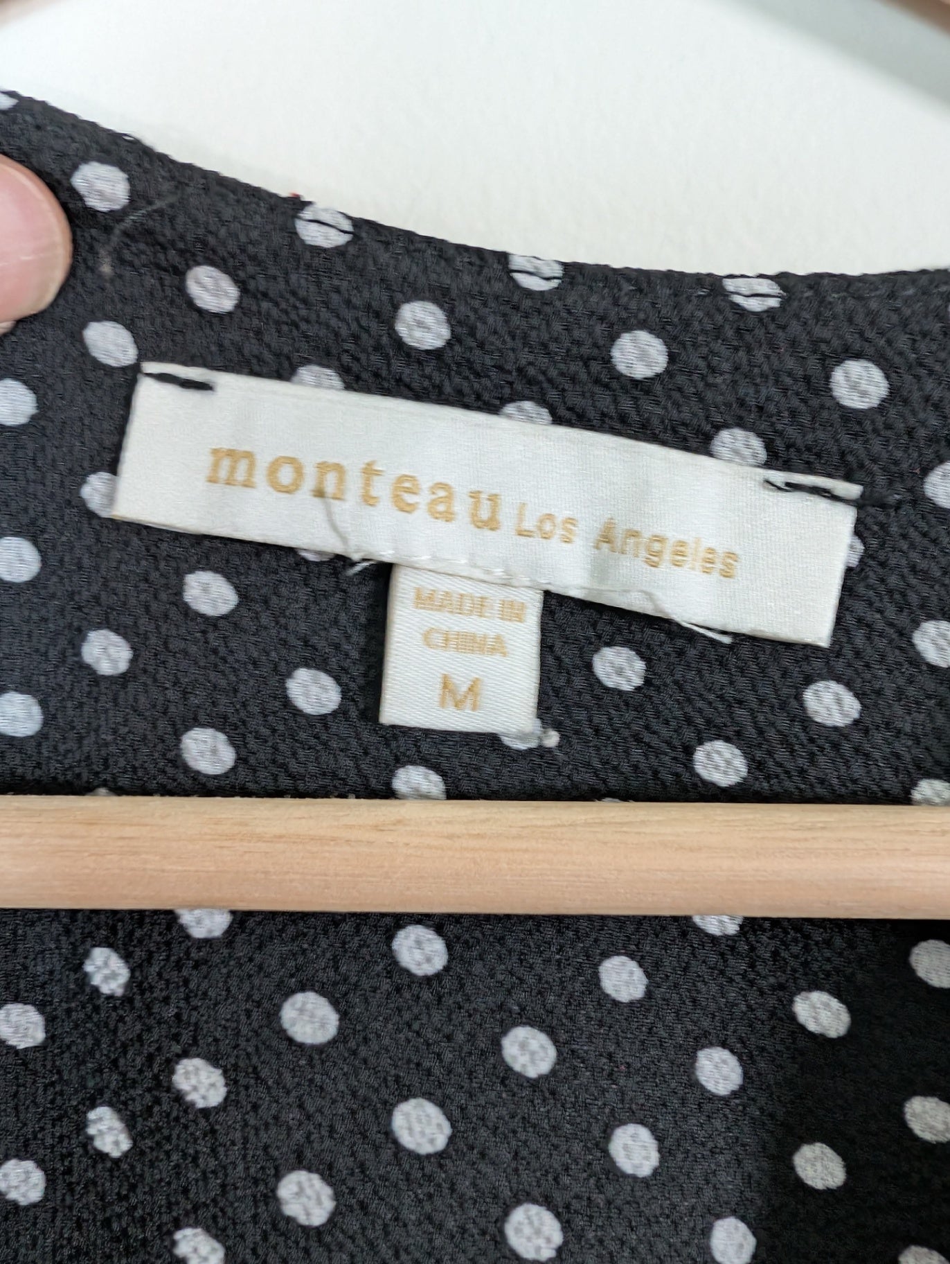Monteau polka-dot blouse - M