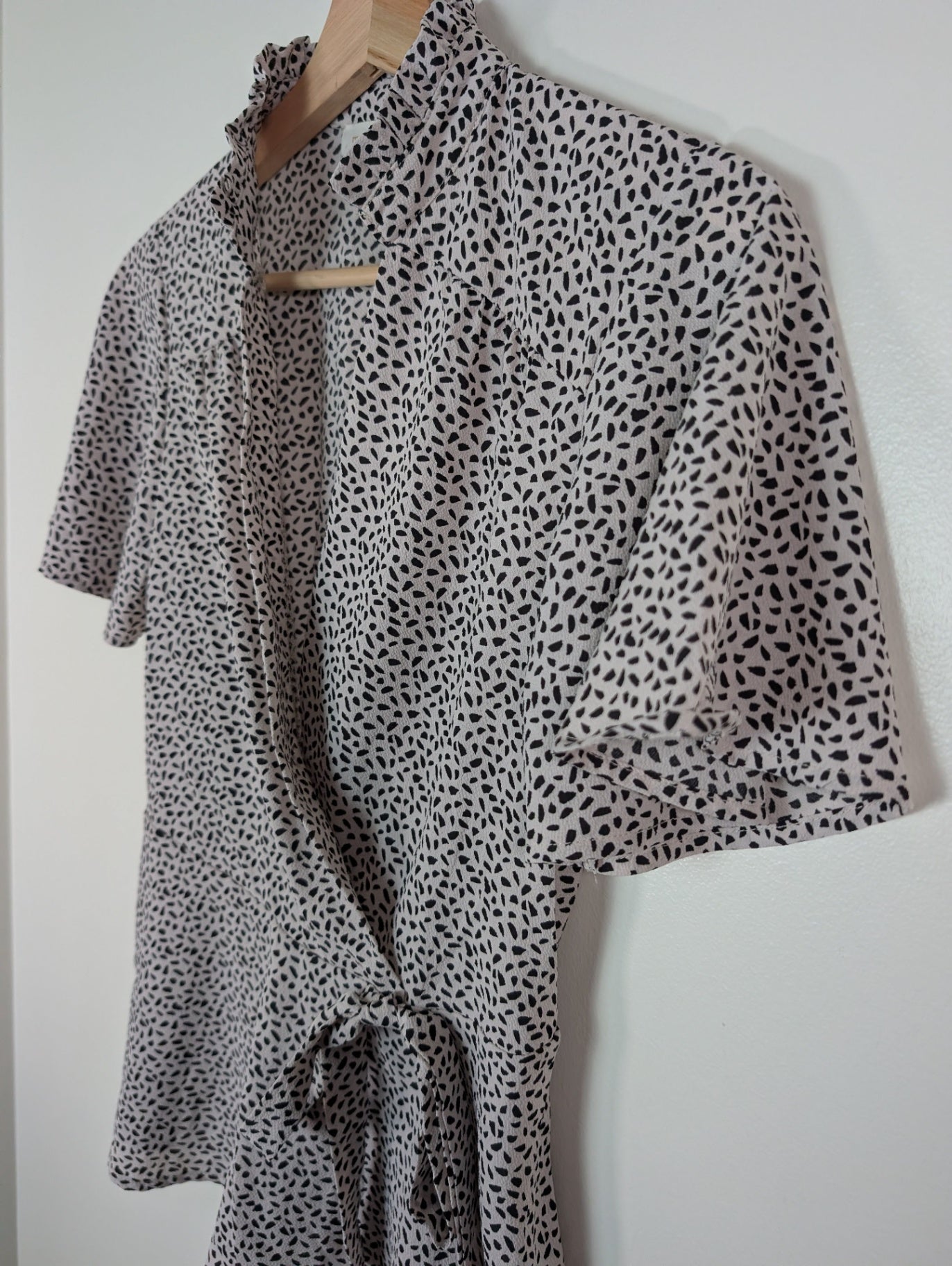 Monteau faux wrap blouse - S