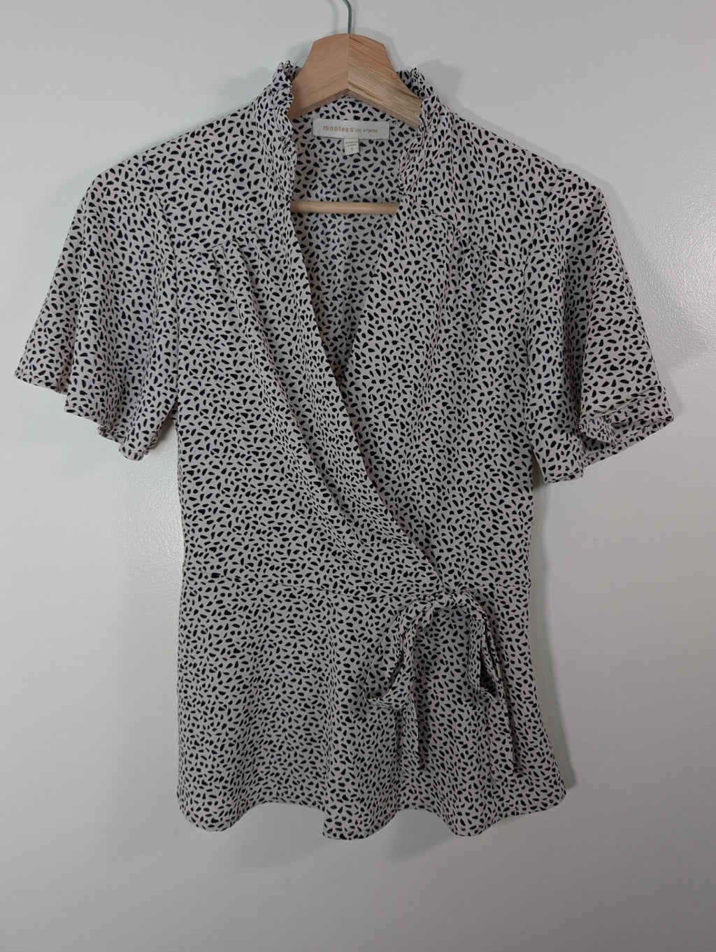 Monteau faux wrap blouse - S