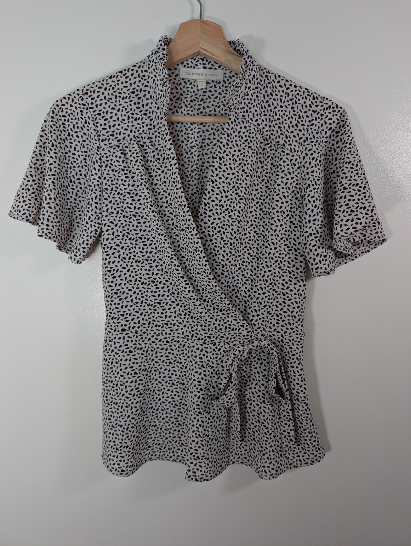 Monteau faux wrap blouse - S