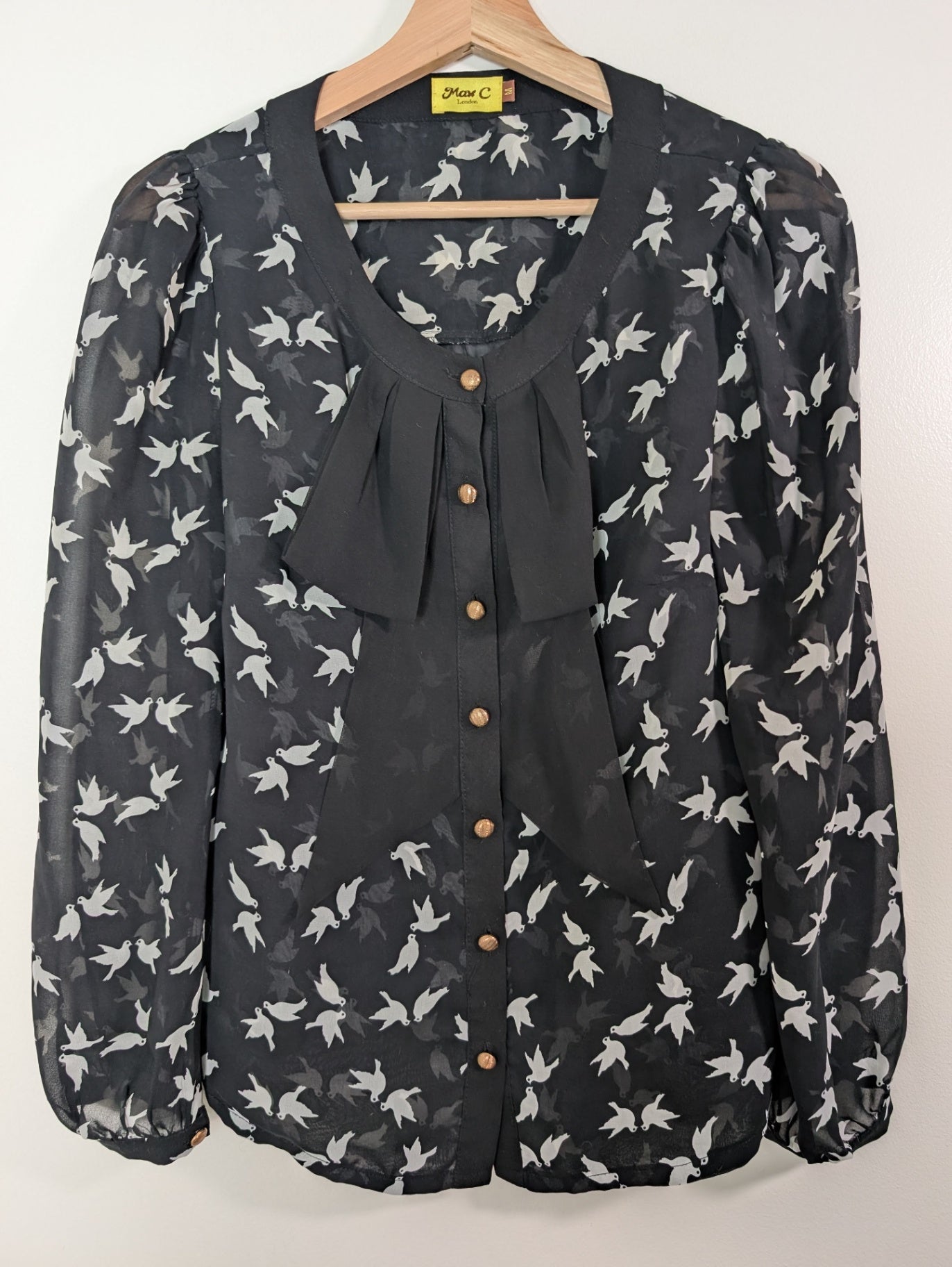 Max C bird blouse - M