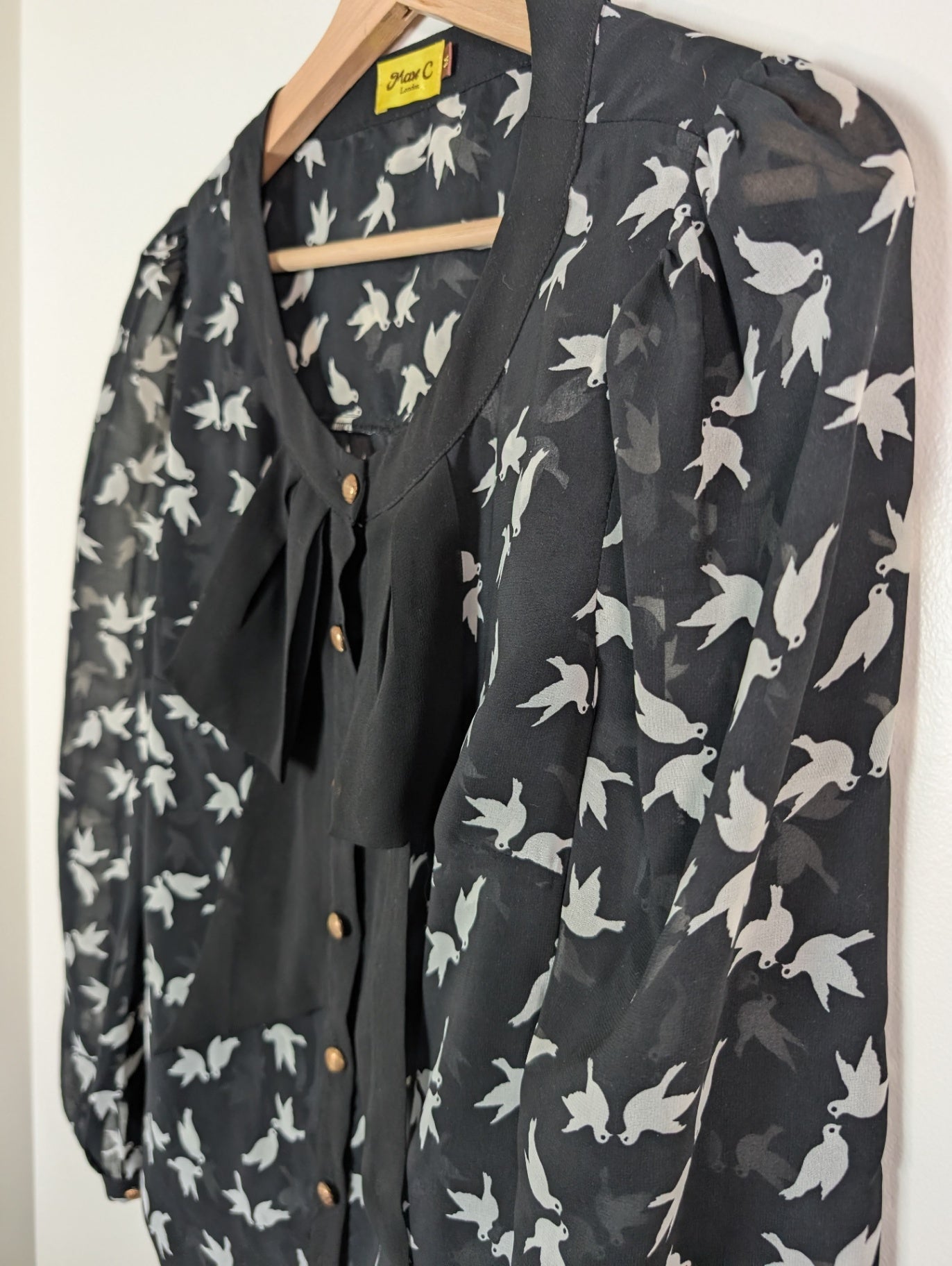 Max C bird blouse - M