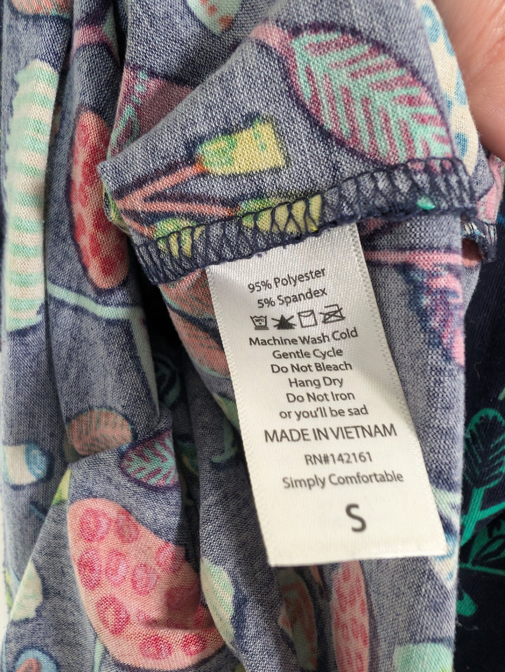 LulaRoe tropical tee - S