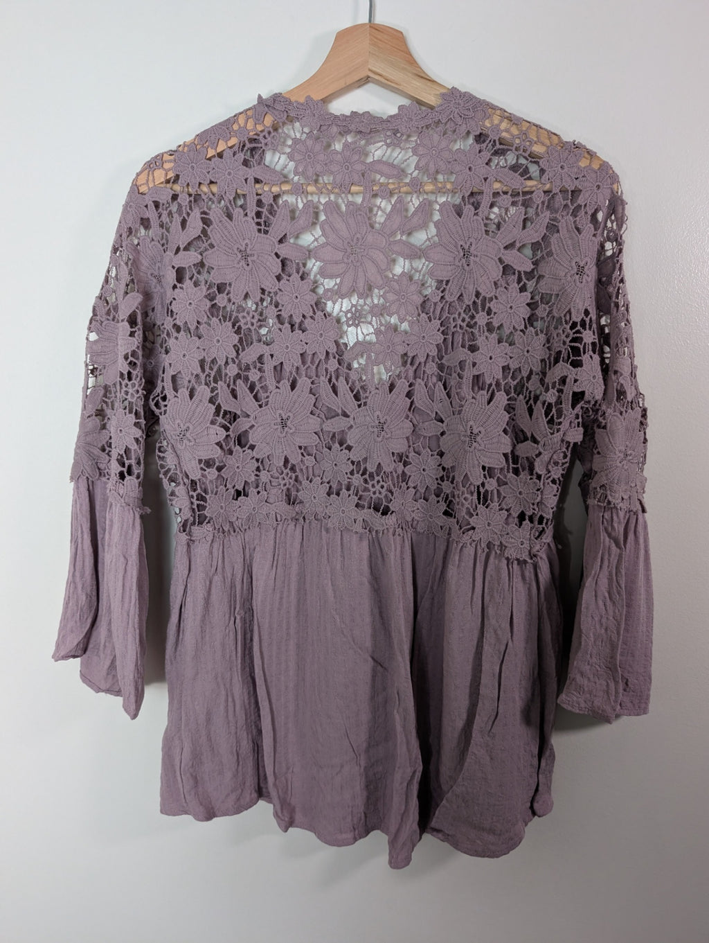 Shein purple floral blouse - M