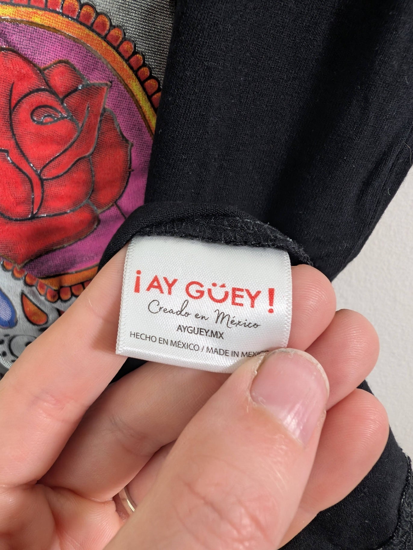 ¡AY GÜEY! skull t-shirt - Appears S