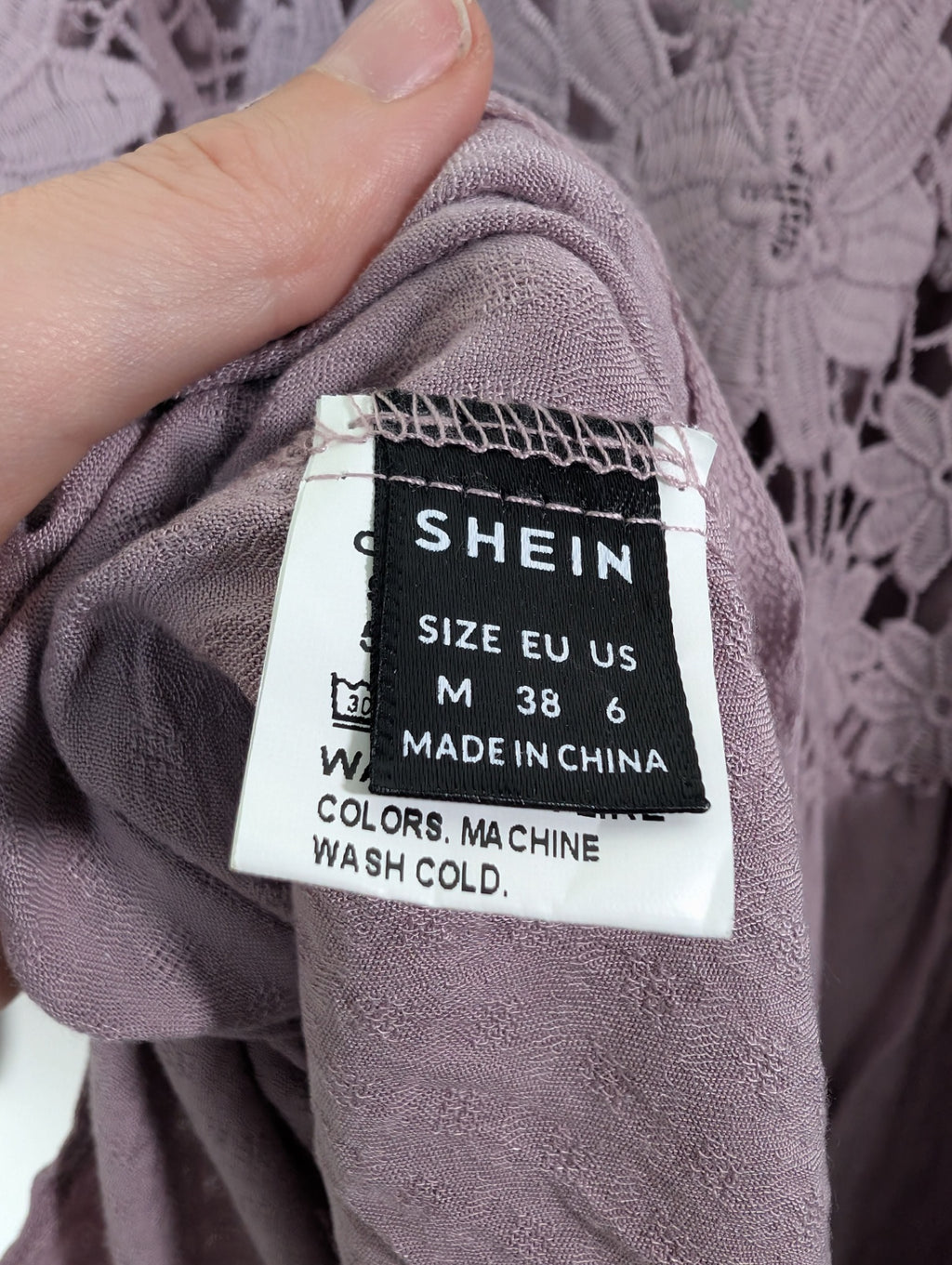 Shein purple floral blouse - M