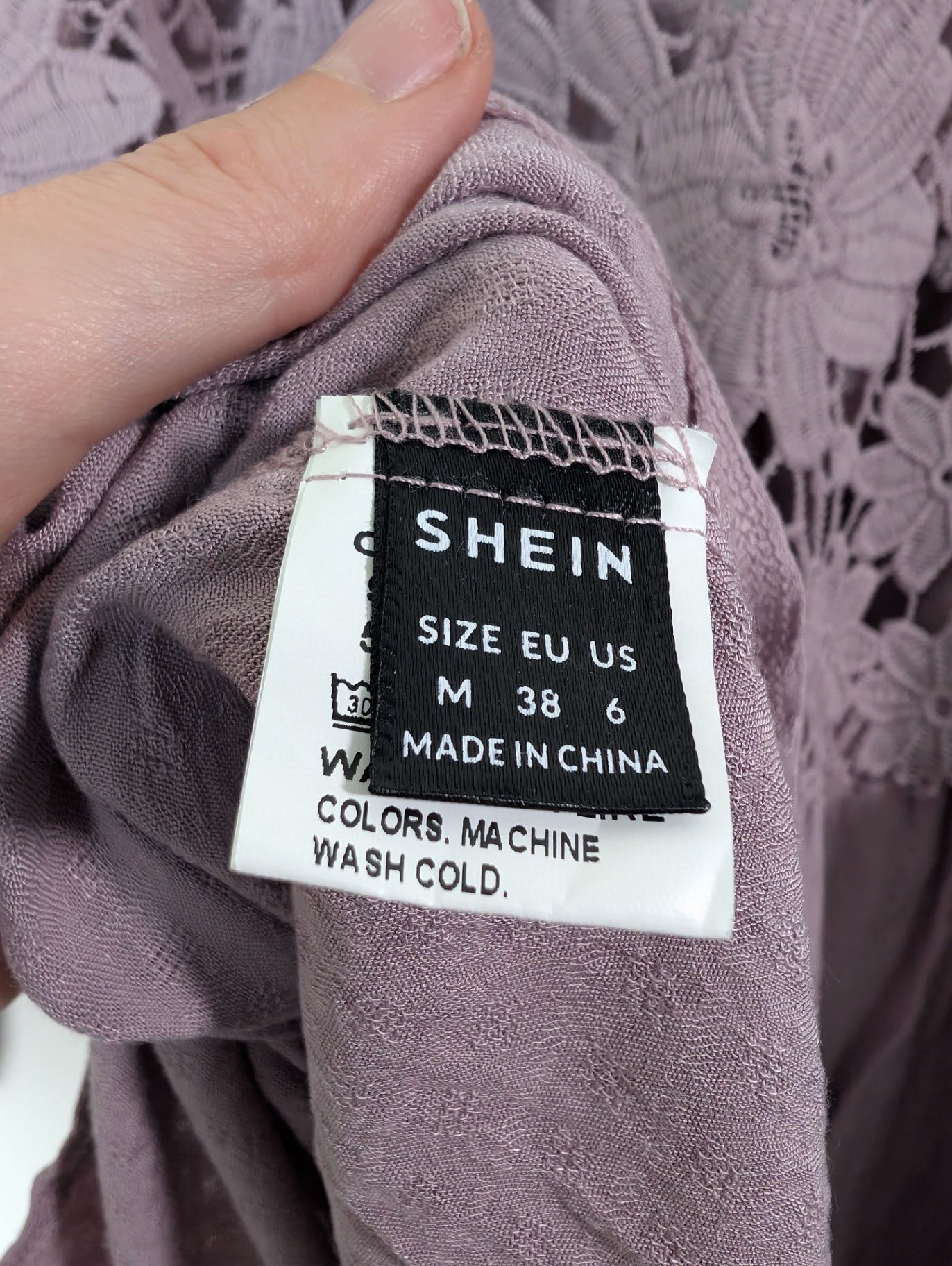 Shein purple floral blouse - M