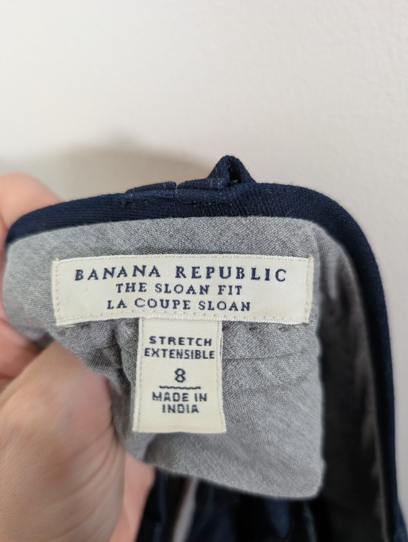 Banana Republic sloan fit navy pants - 8