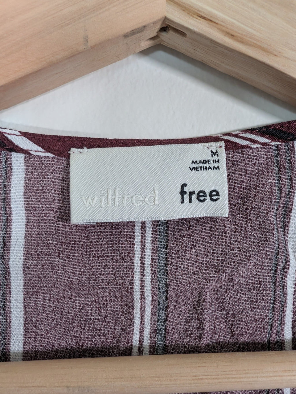 Wilfred Free striped wrap dress - M