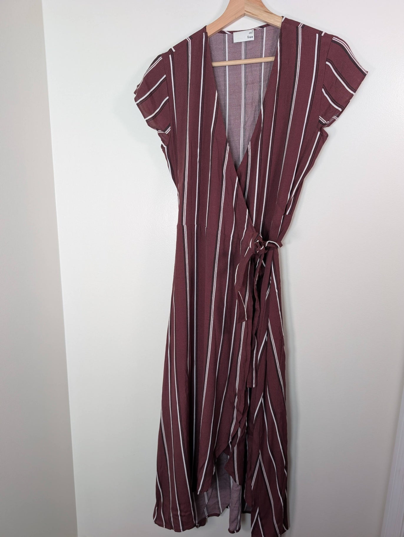 Wilfred Free striped wrap dress - M