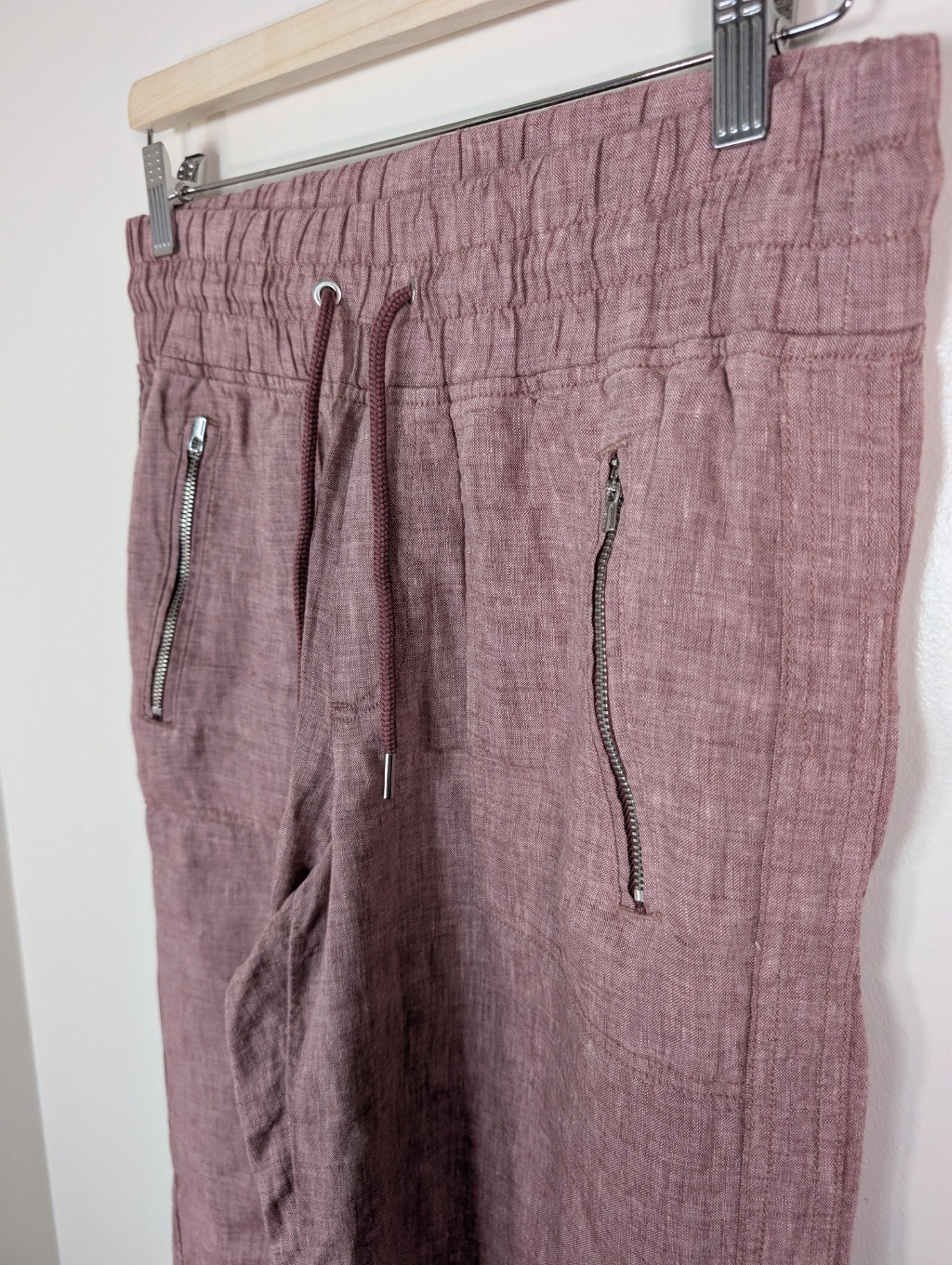 Athleta 100% linen wide leg pant - 4