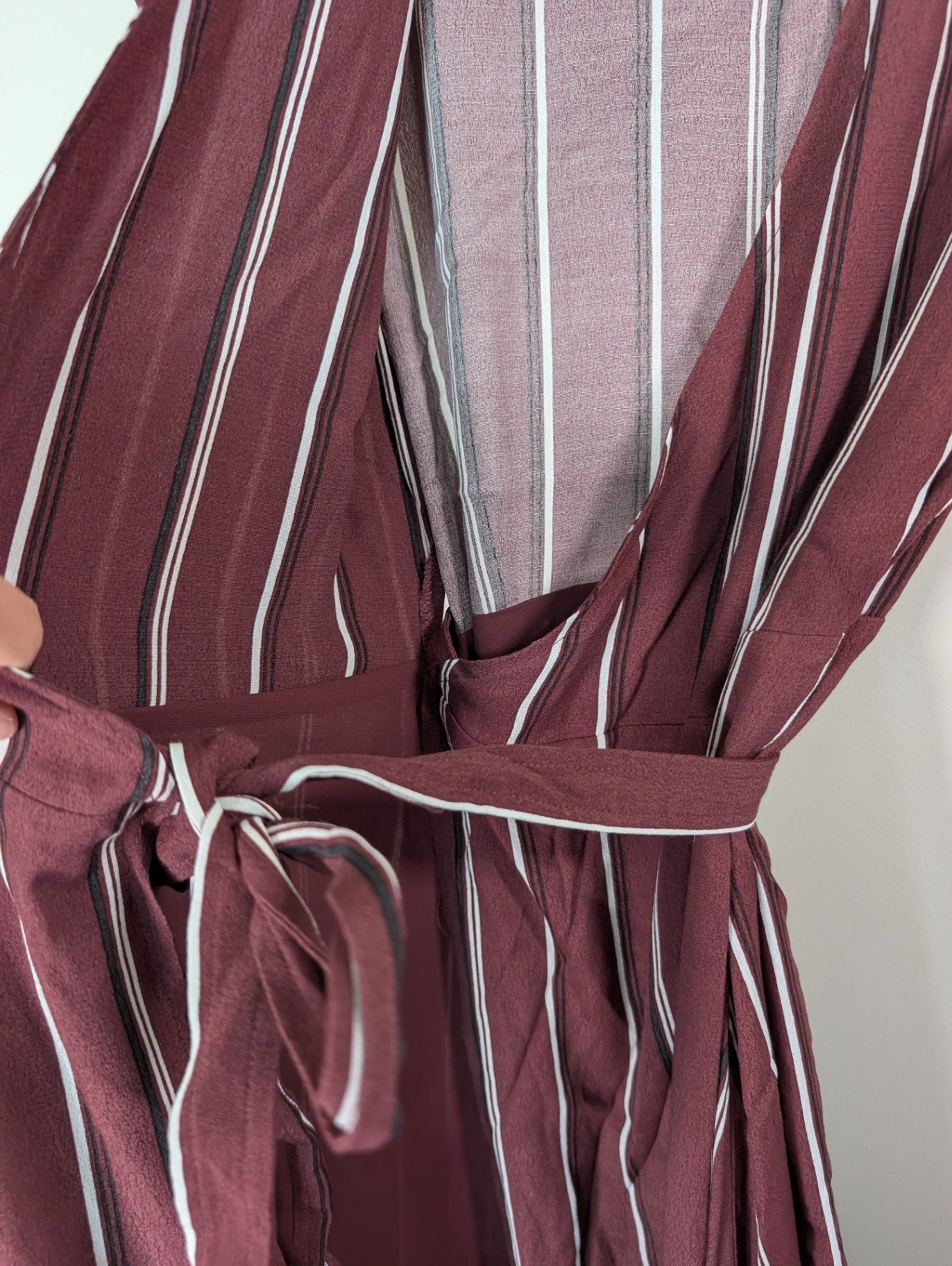 Wilfred Free striped wrap dress - M