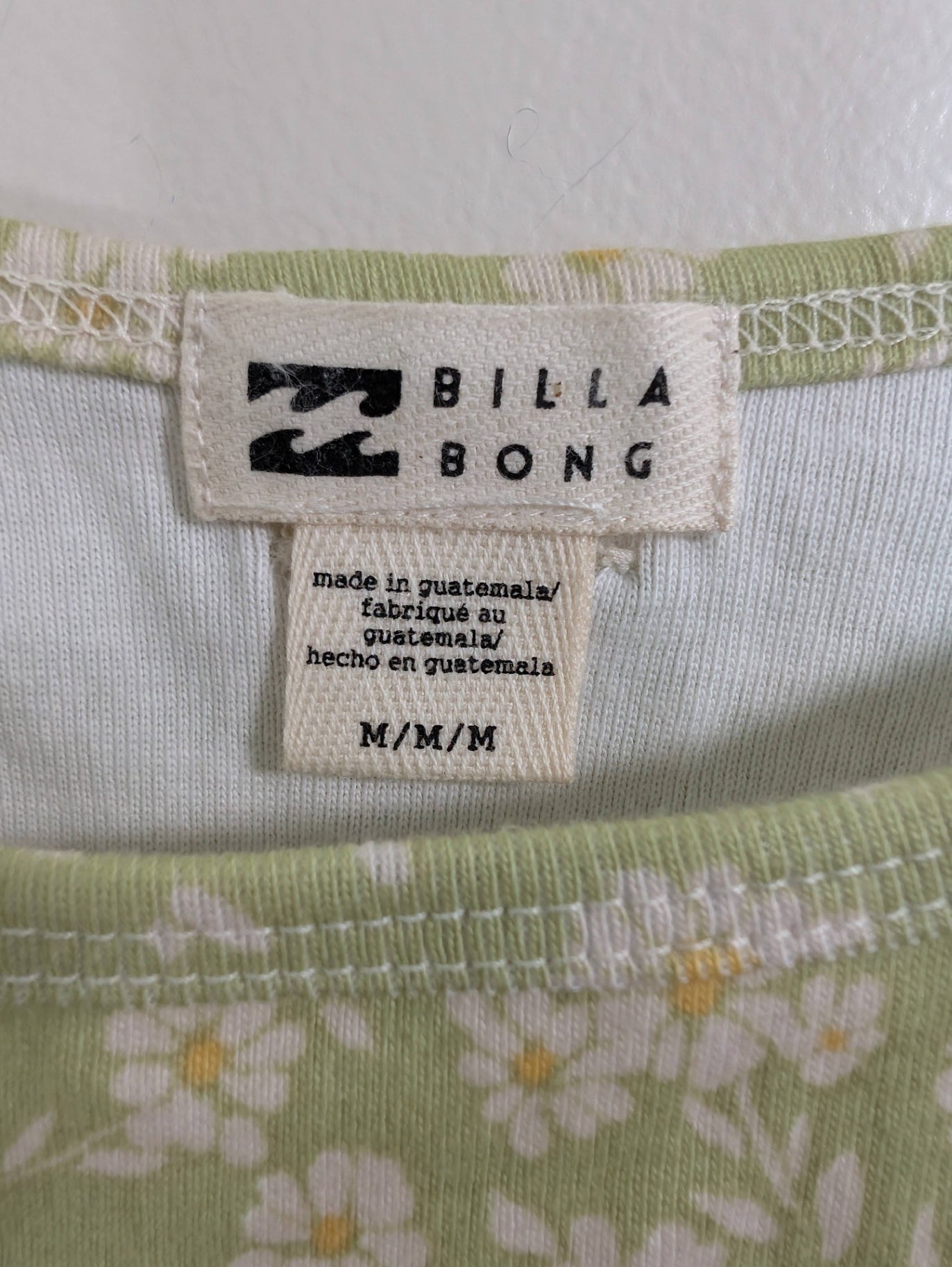 Billabong floral tank - M