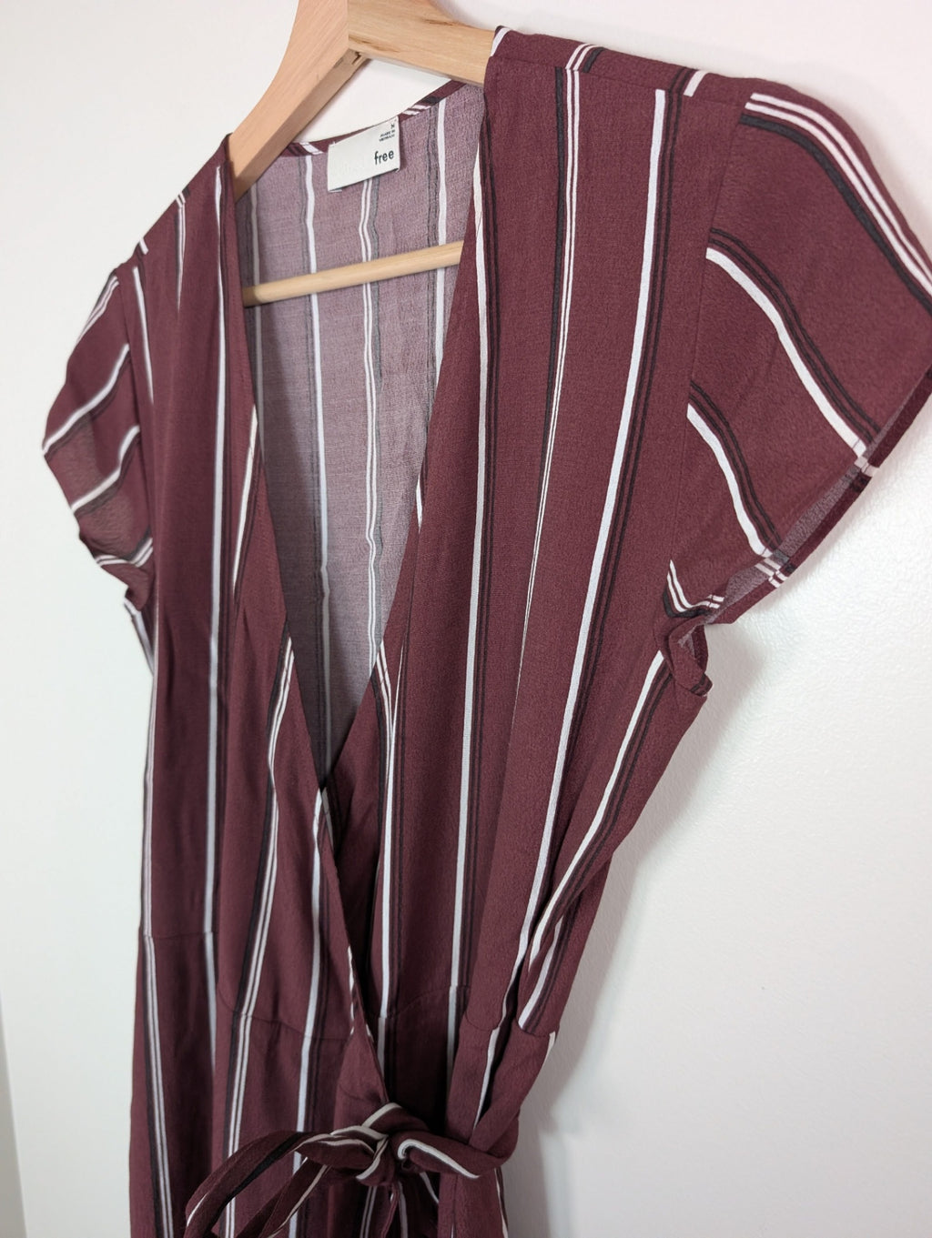 Wilfred Free striped wrap dress - M
