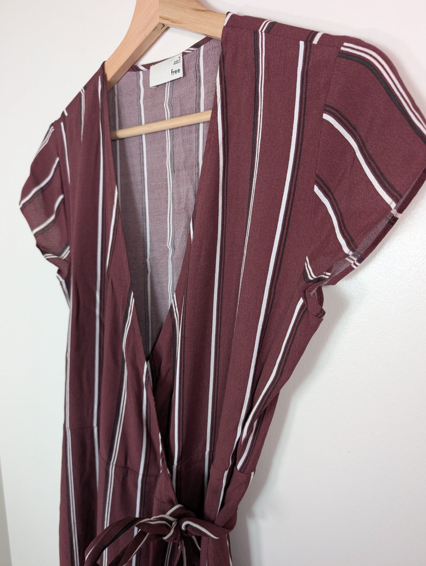 Wilfred Free striped wrap dress - M