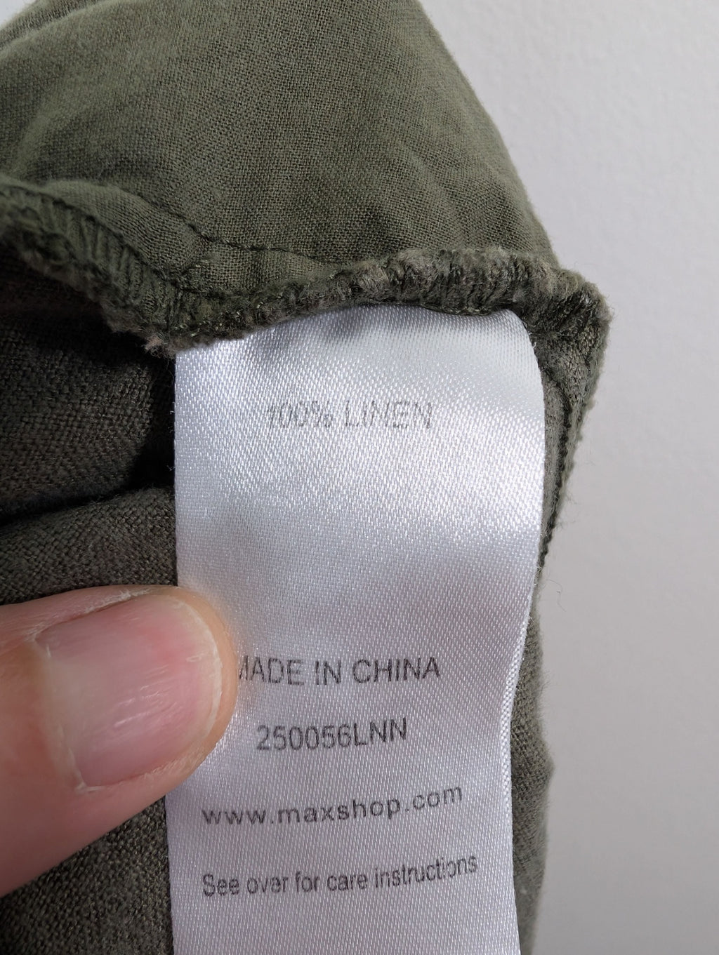 Max 100% linen pants - Appears S