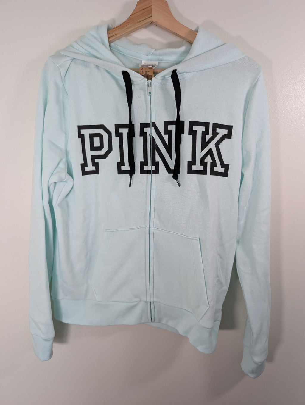 PINK blue zip hoodie - M