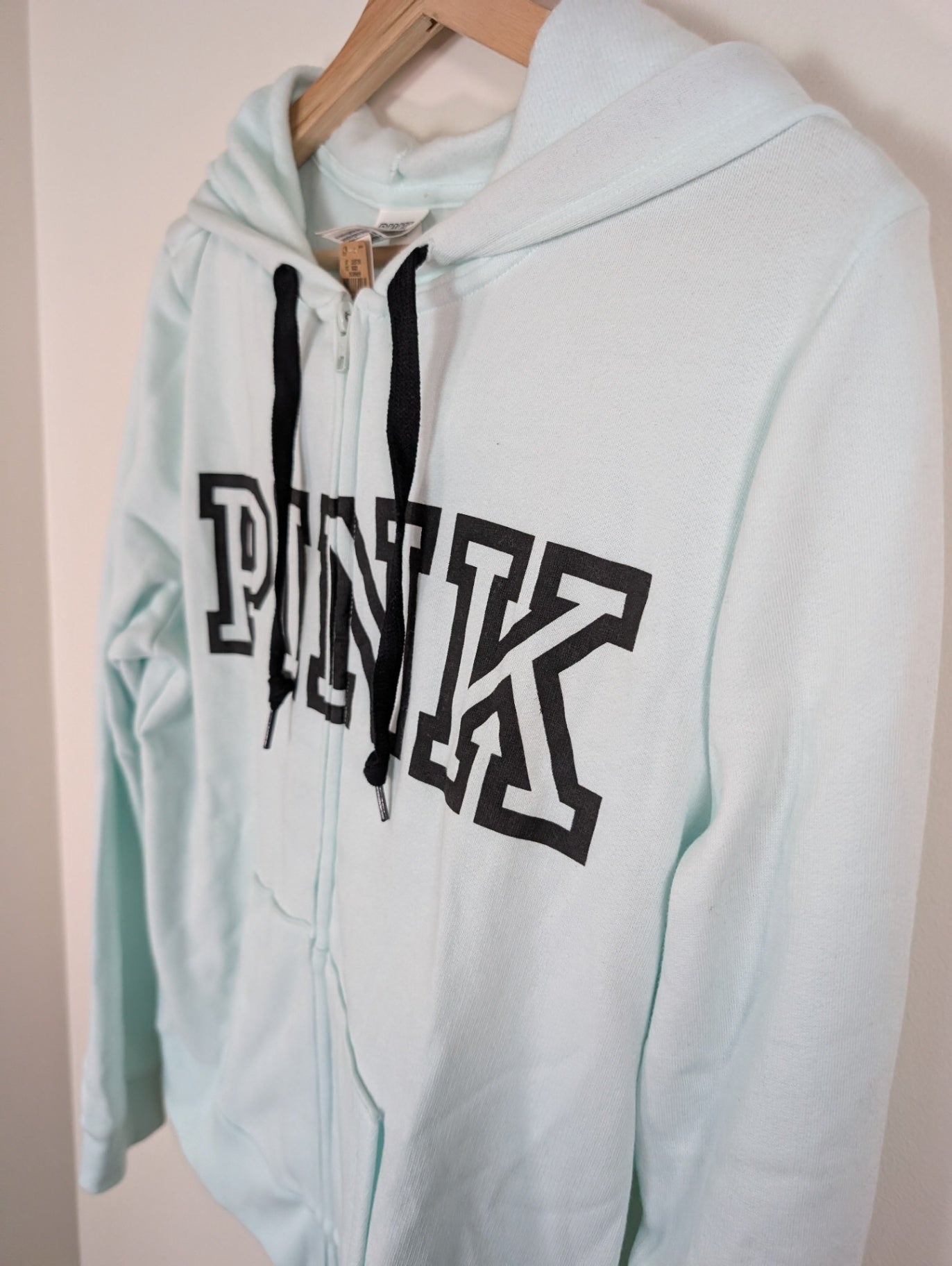 PINK blue zip hoodie - M