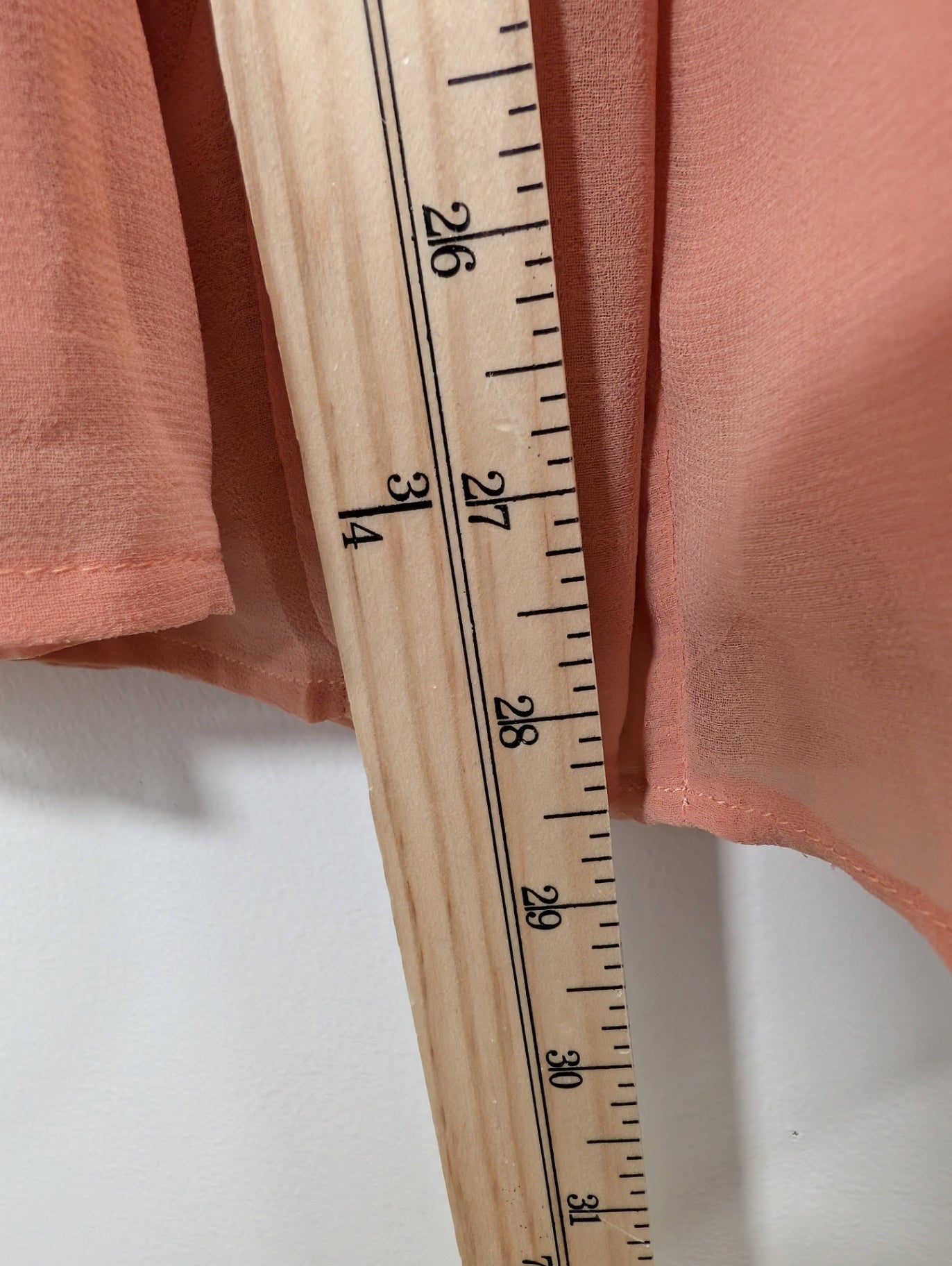 Unknown brand peach wide leg pant - M