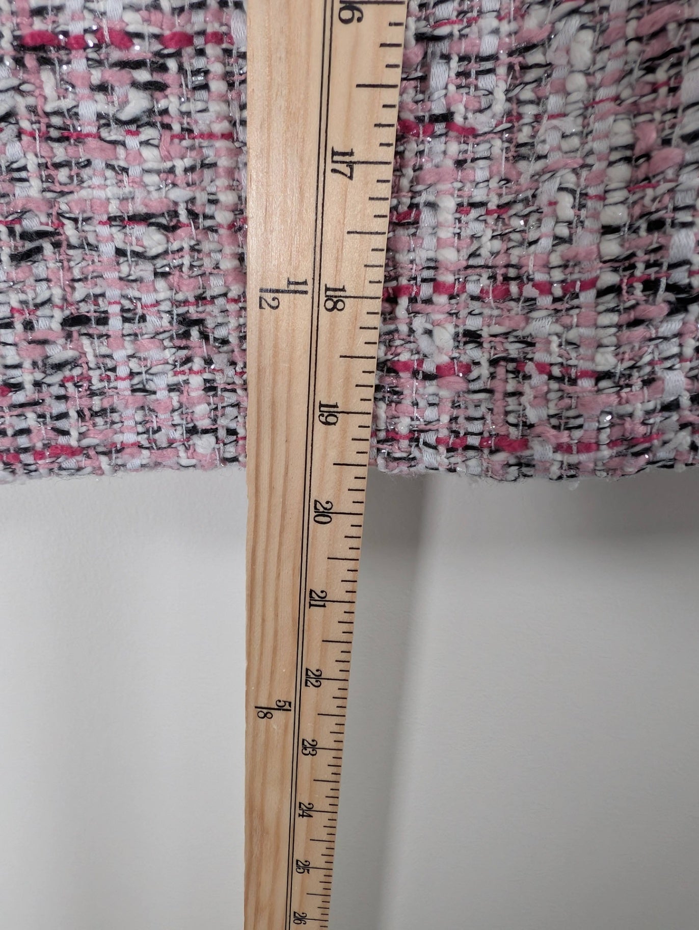 White House Black Market pink tweed skirt - 10