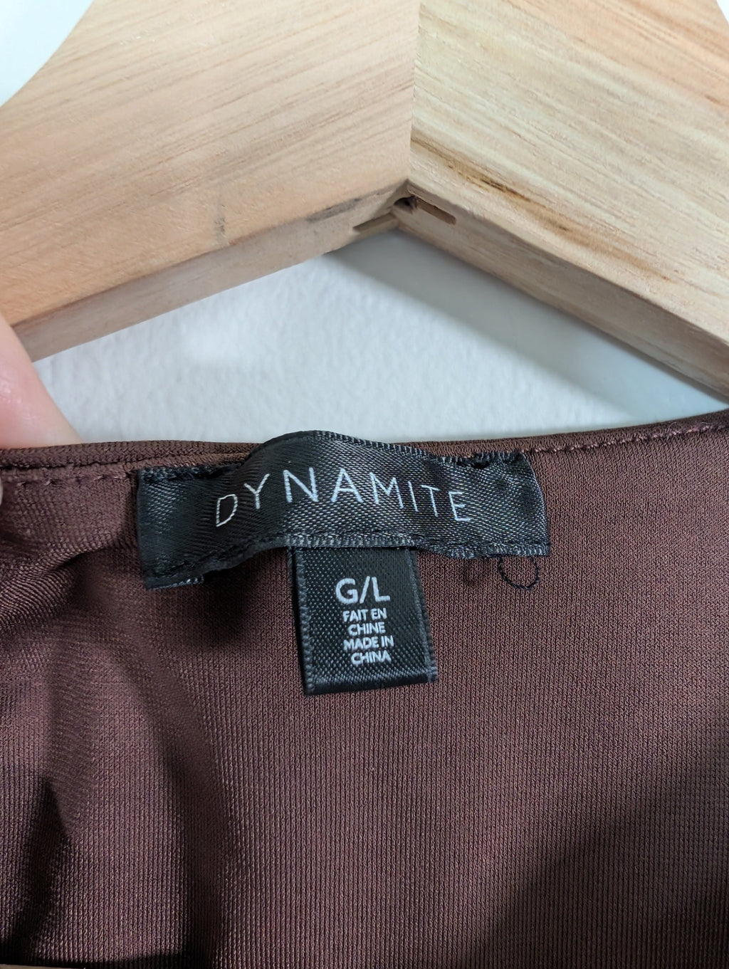 Dynamite brown bodysuit - L