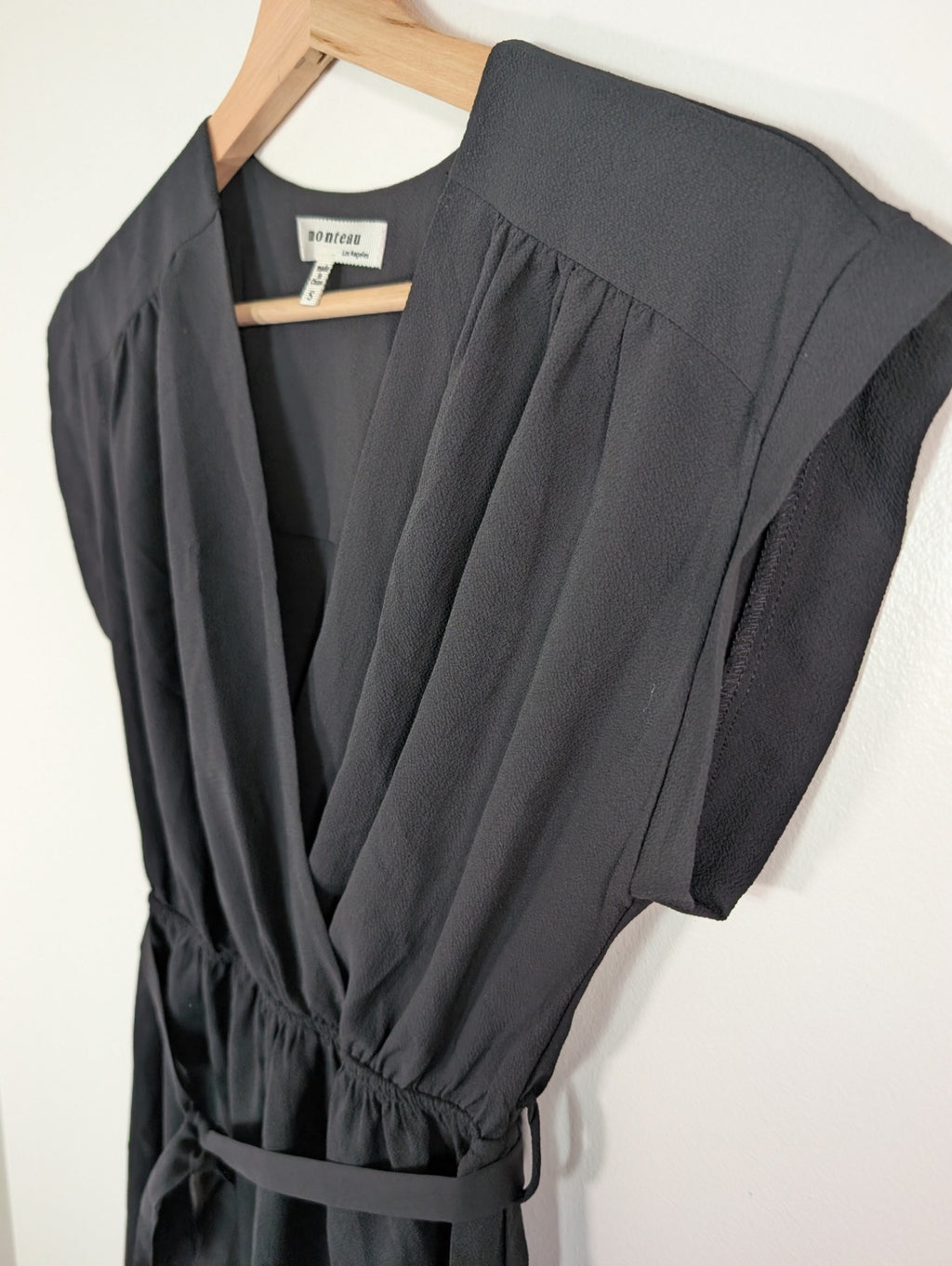 monteau black dress - S