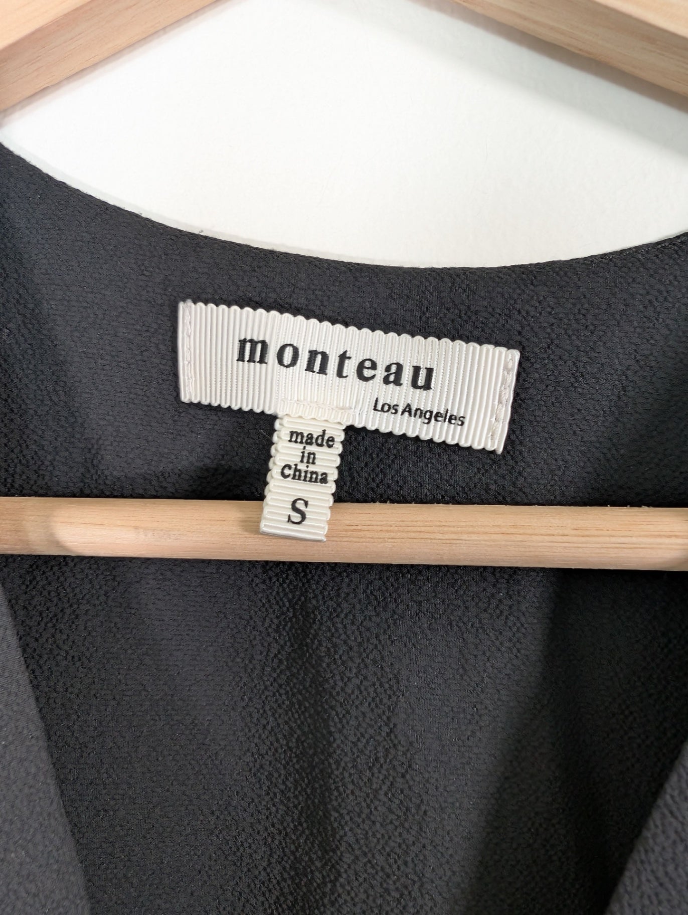 monteau black dress - S