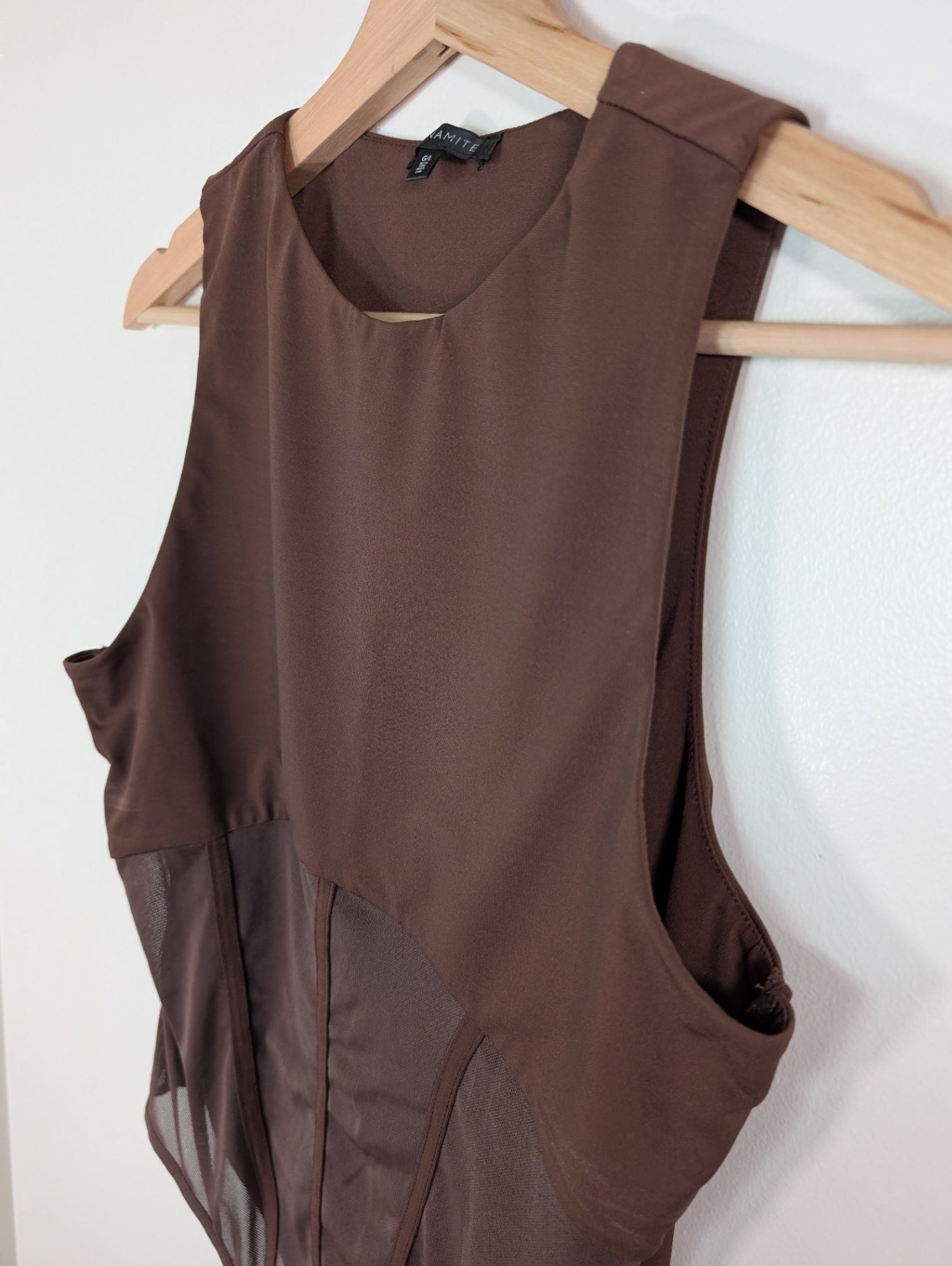 Dynamite brown bodysuit - L