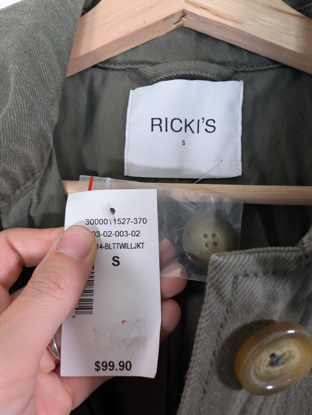 NWT Ricki's green jacket - S