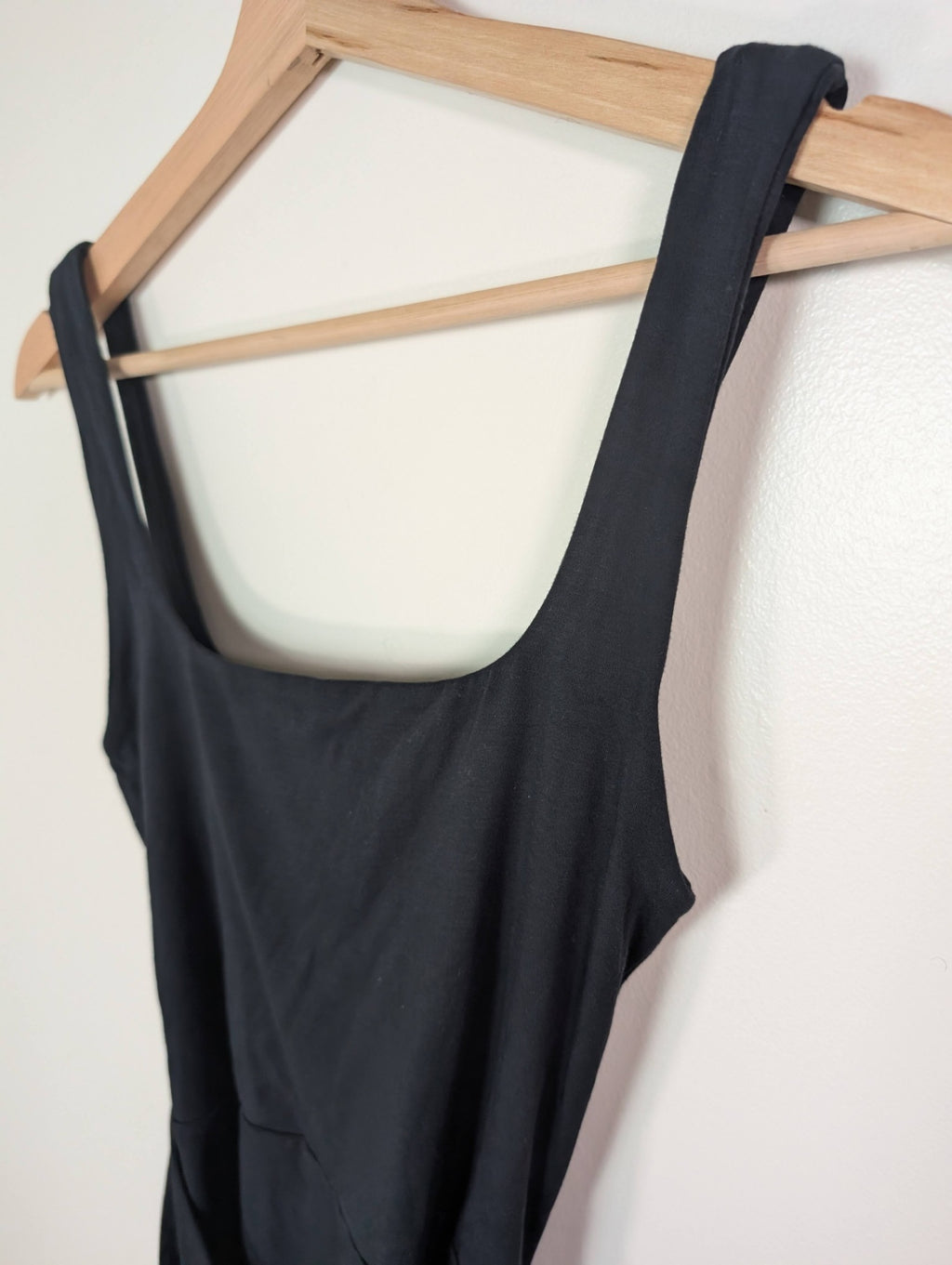 Wilfred faux wrap black dress - S