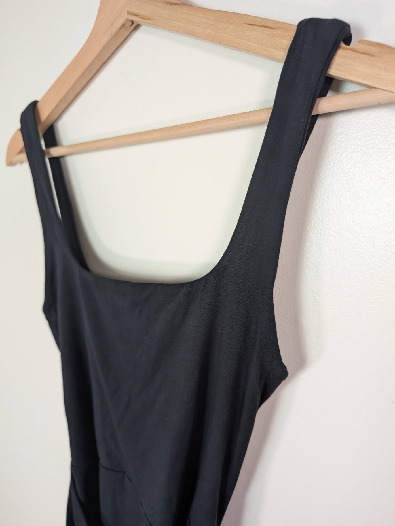Wilfred faux wrap black dress - S