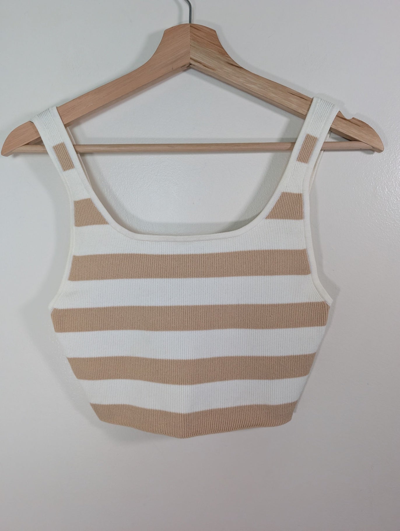 Babaton striped crop tank - S