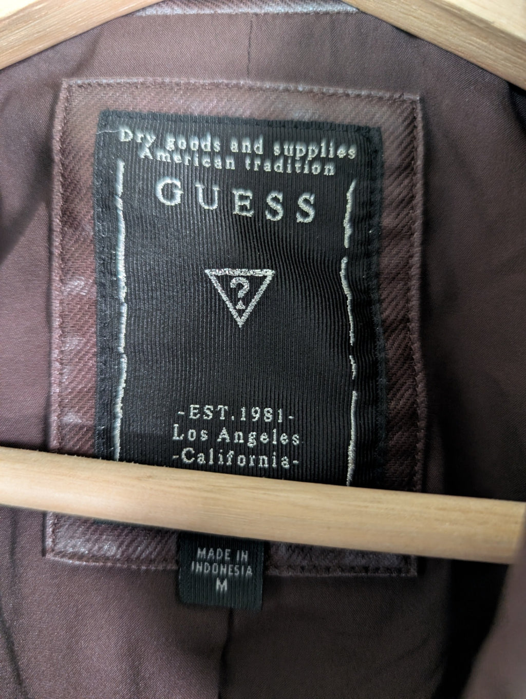 GUESS brown moto jacket - M