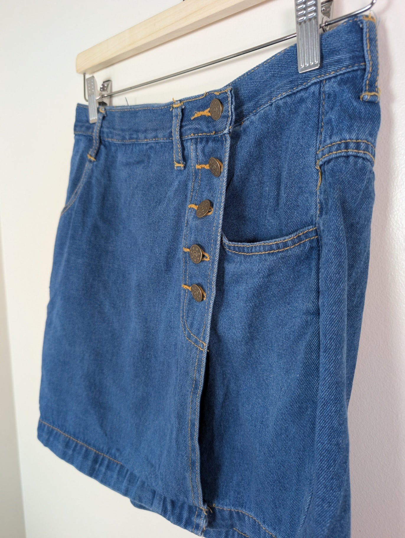 Giorgio Saint'Angelo denim wrap skort - 8