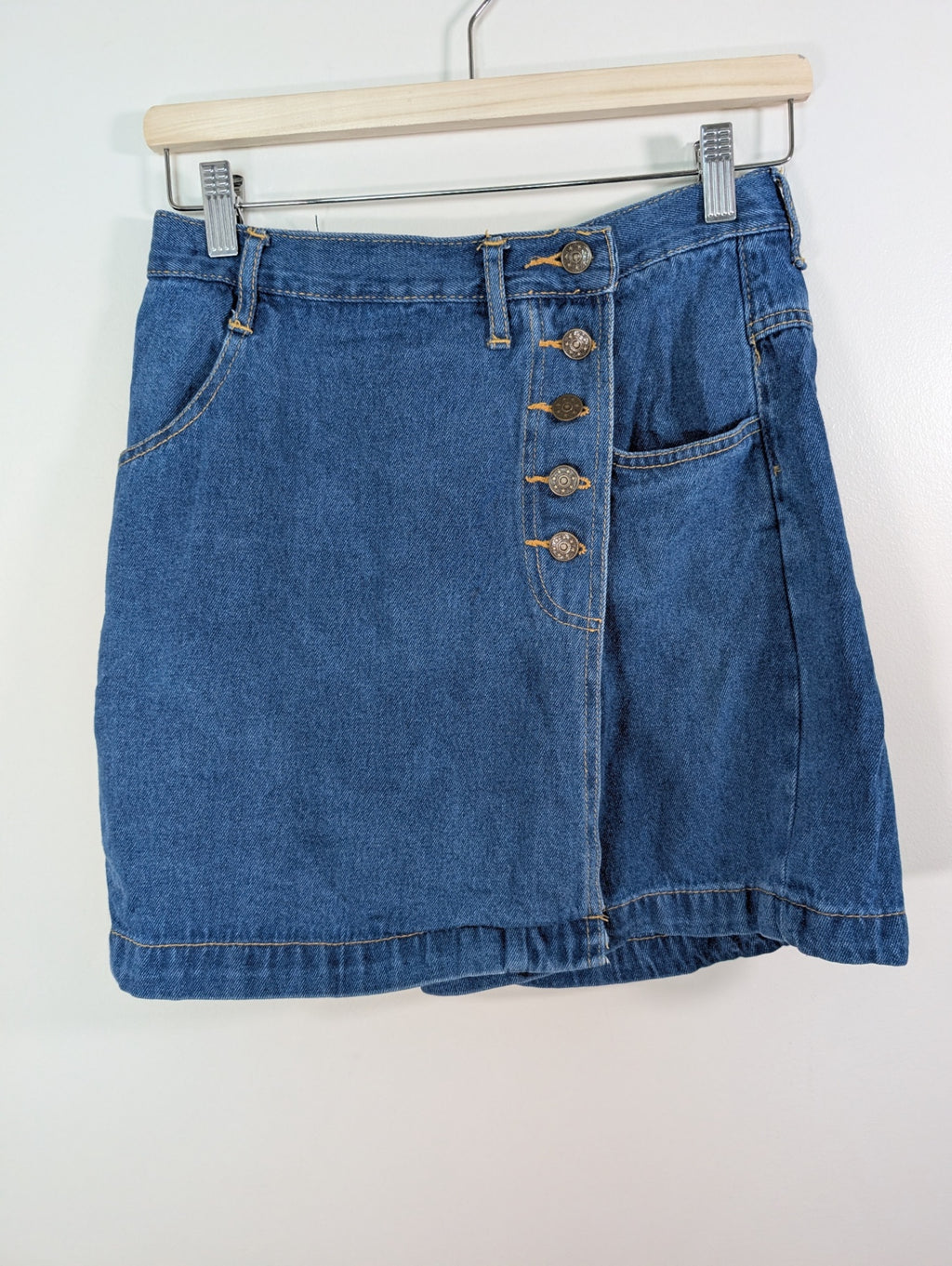 Giorgio Saint'Angelo denim wrap skort - 8