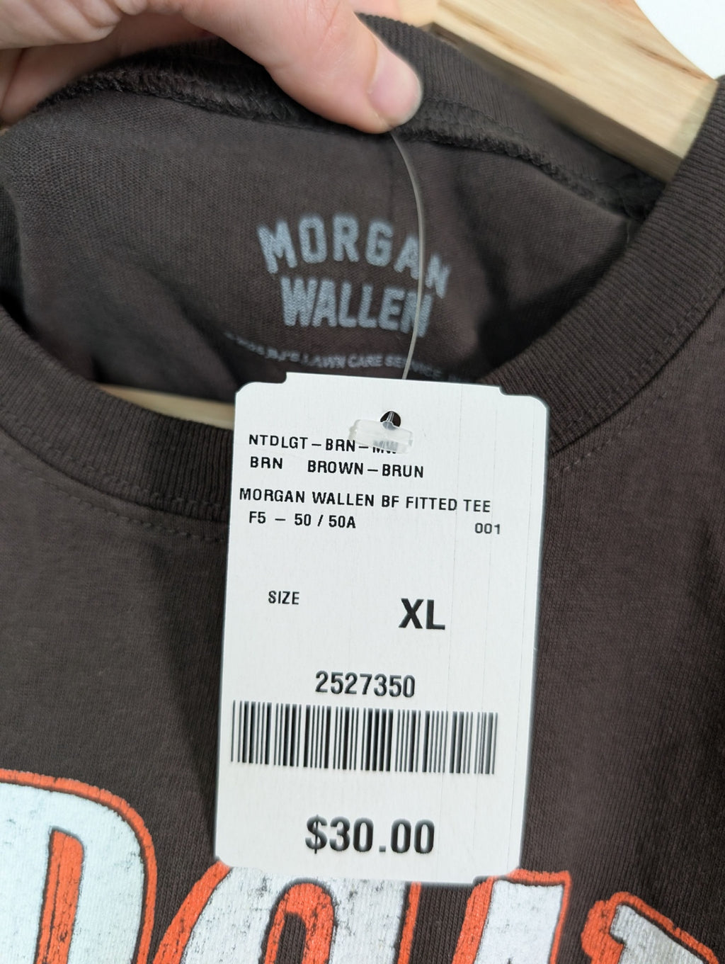 Morgan Wallen band tee - XL