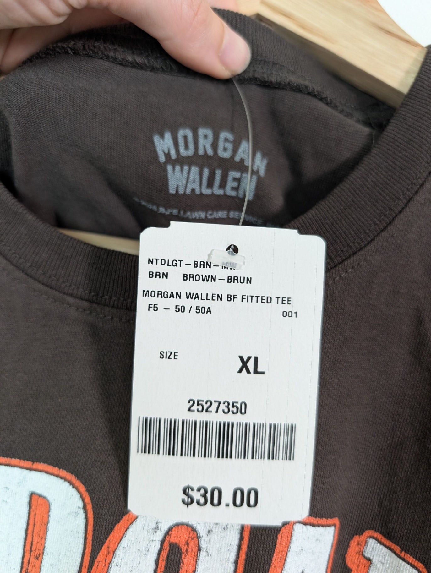 Morgan Wallen band tee - XL